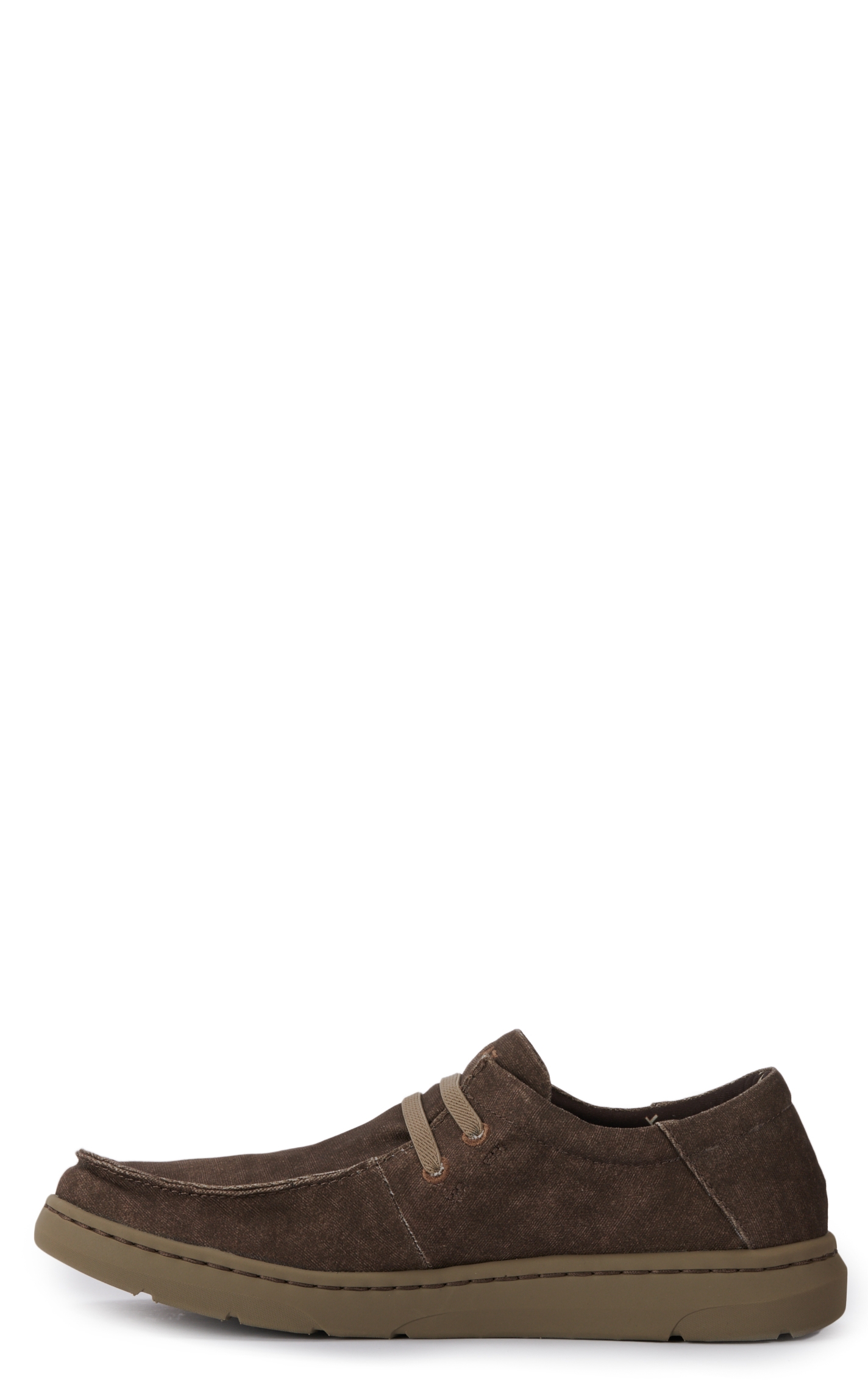 Ariat Men's Hilo Brown Canvas Moc Toe Lace Up Casual Shoe - Image 1