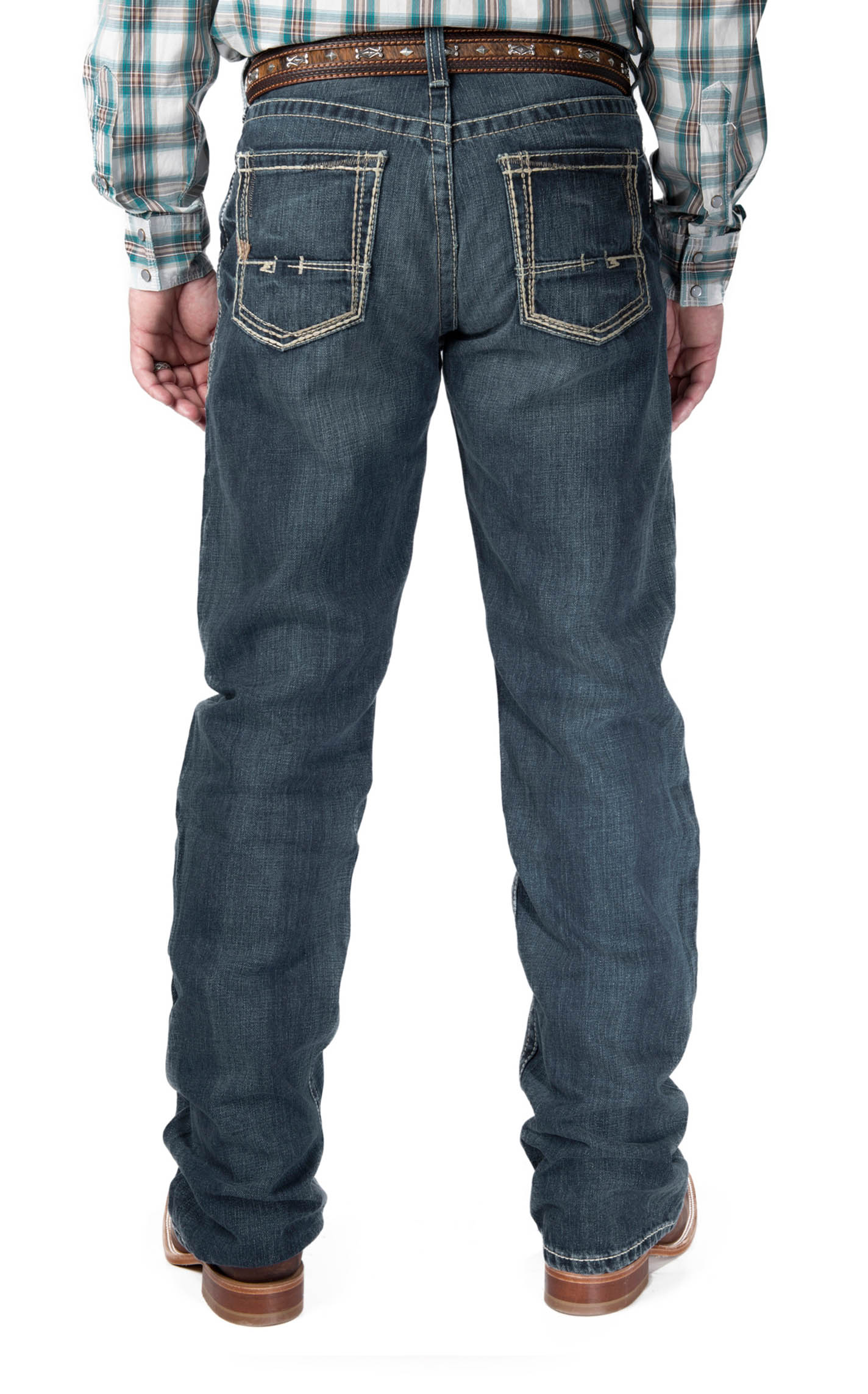 Ariat Men's M4 Boundary Relaxed Fit Low Rise Boot Cut Jean - Extended Sizes (42-44) - Image 1