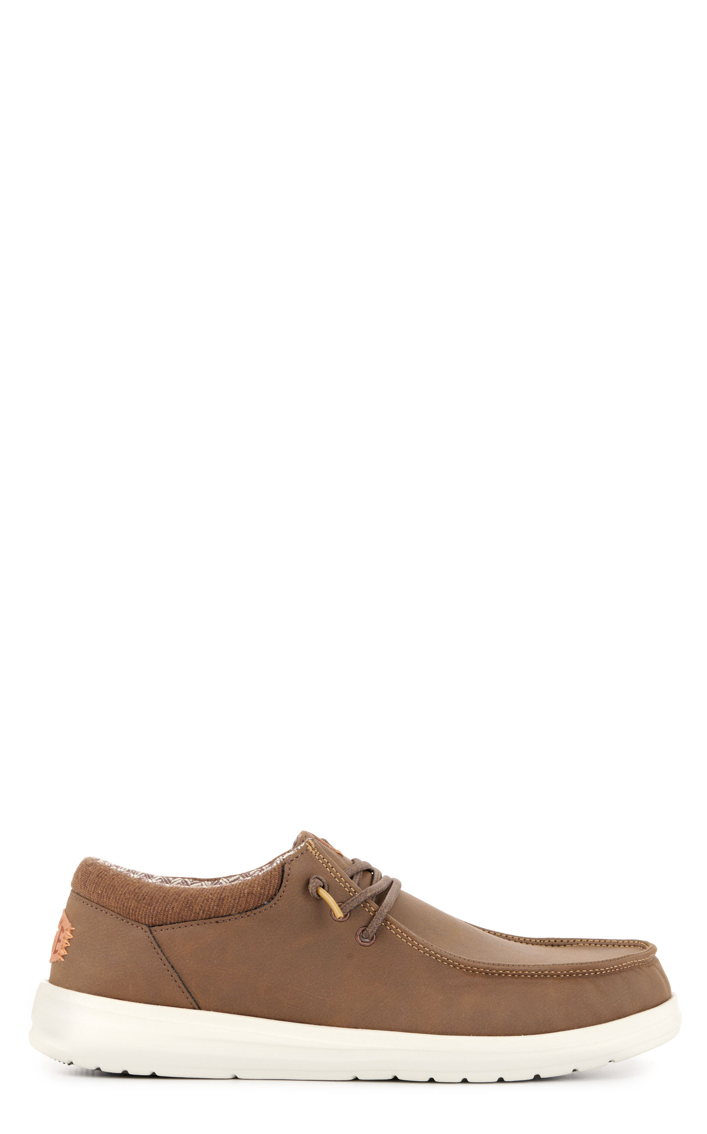 Hey Dude Men's Paul Brown Faux Leather Moc Toe Casual Shoes - Image 1