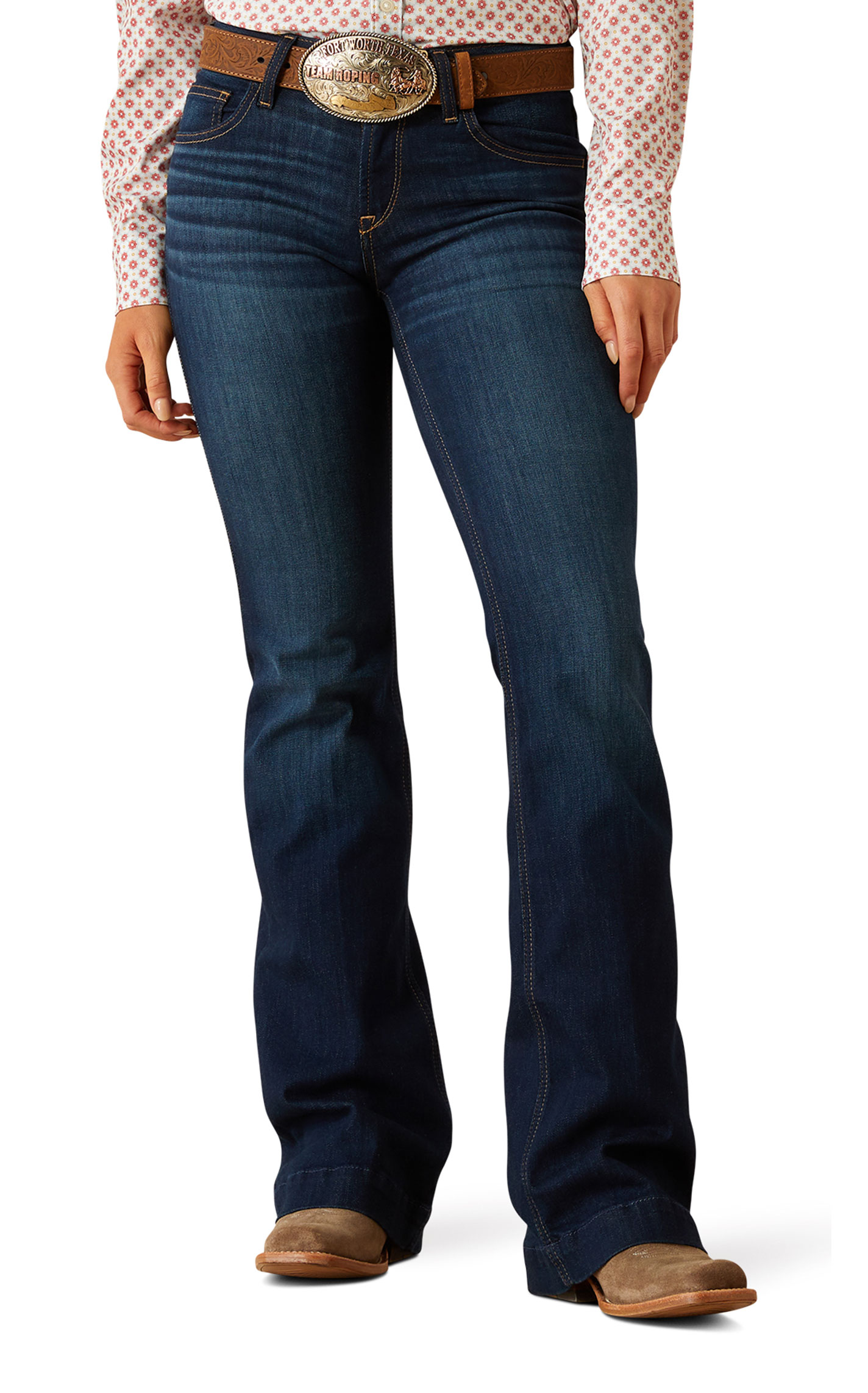 Ariat Women's Julianna Pennsylvania Dark Wash Trouser Jeans - Image 1