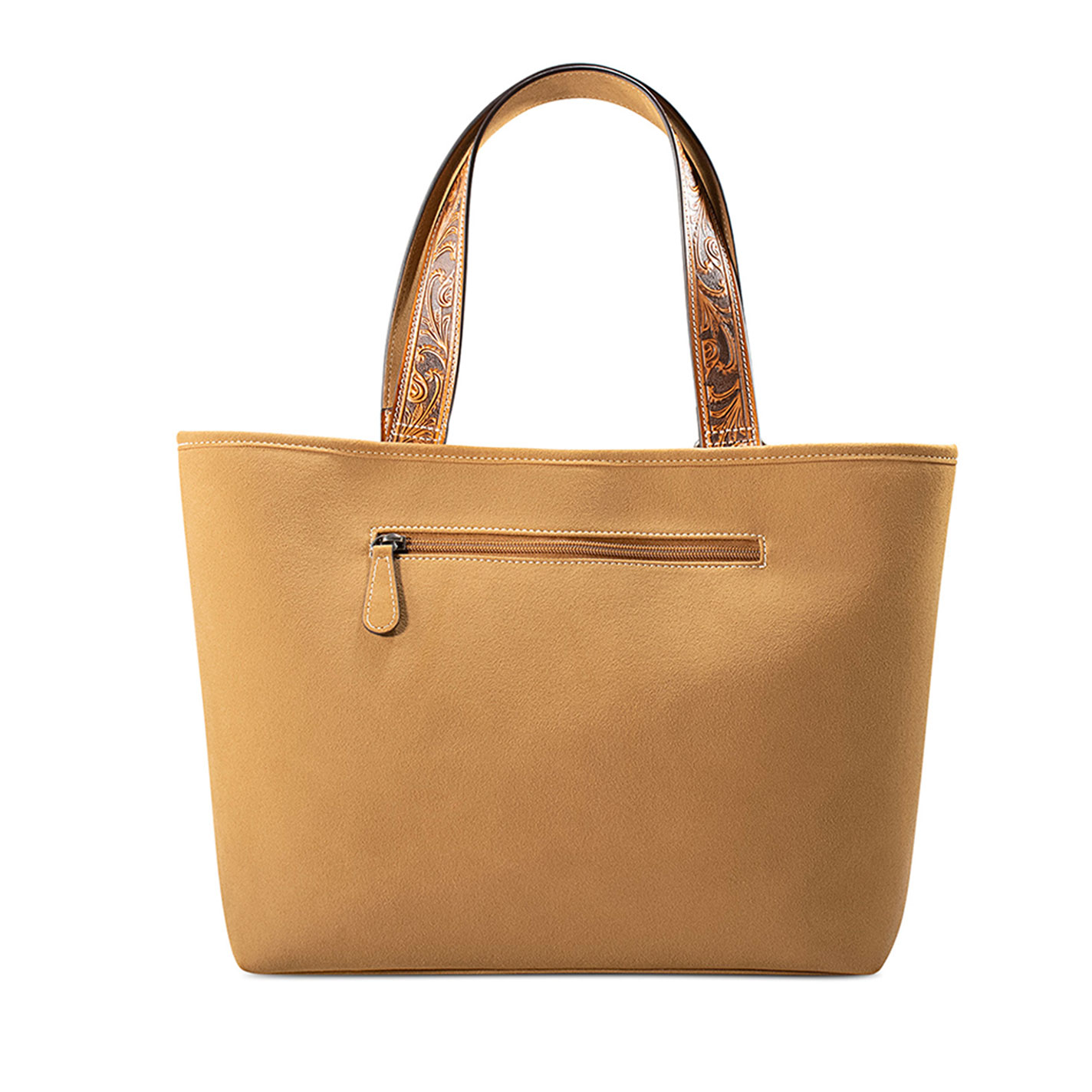 Ariat Evelyn Butterscotch Western Filigree Tote Bag - Image 1