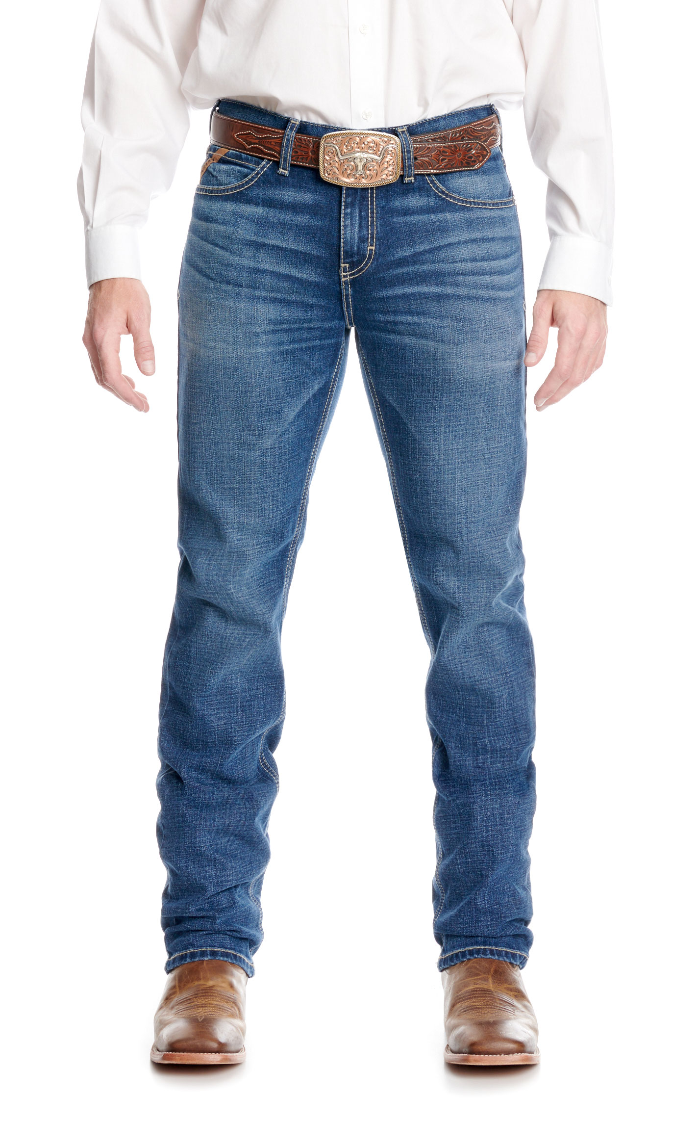 Ariat Men's M8 Ashton Champ Modern Slim Straight Leg Jeans - Image 1