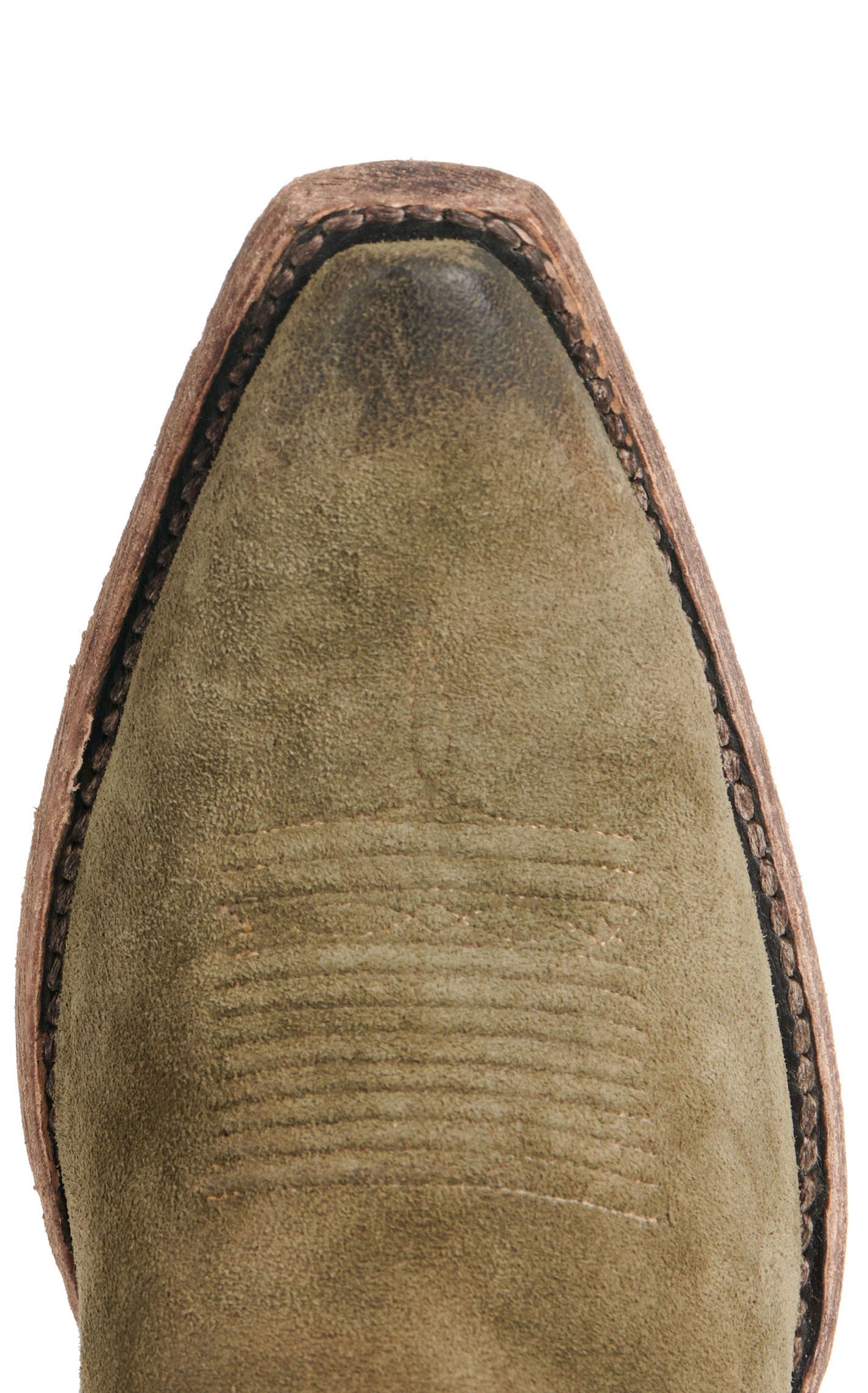 Ariat Women's Jukebox Olive Suede Snip Toe Cowboy Boots - Image 1