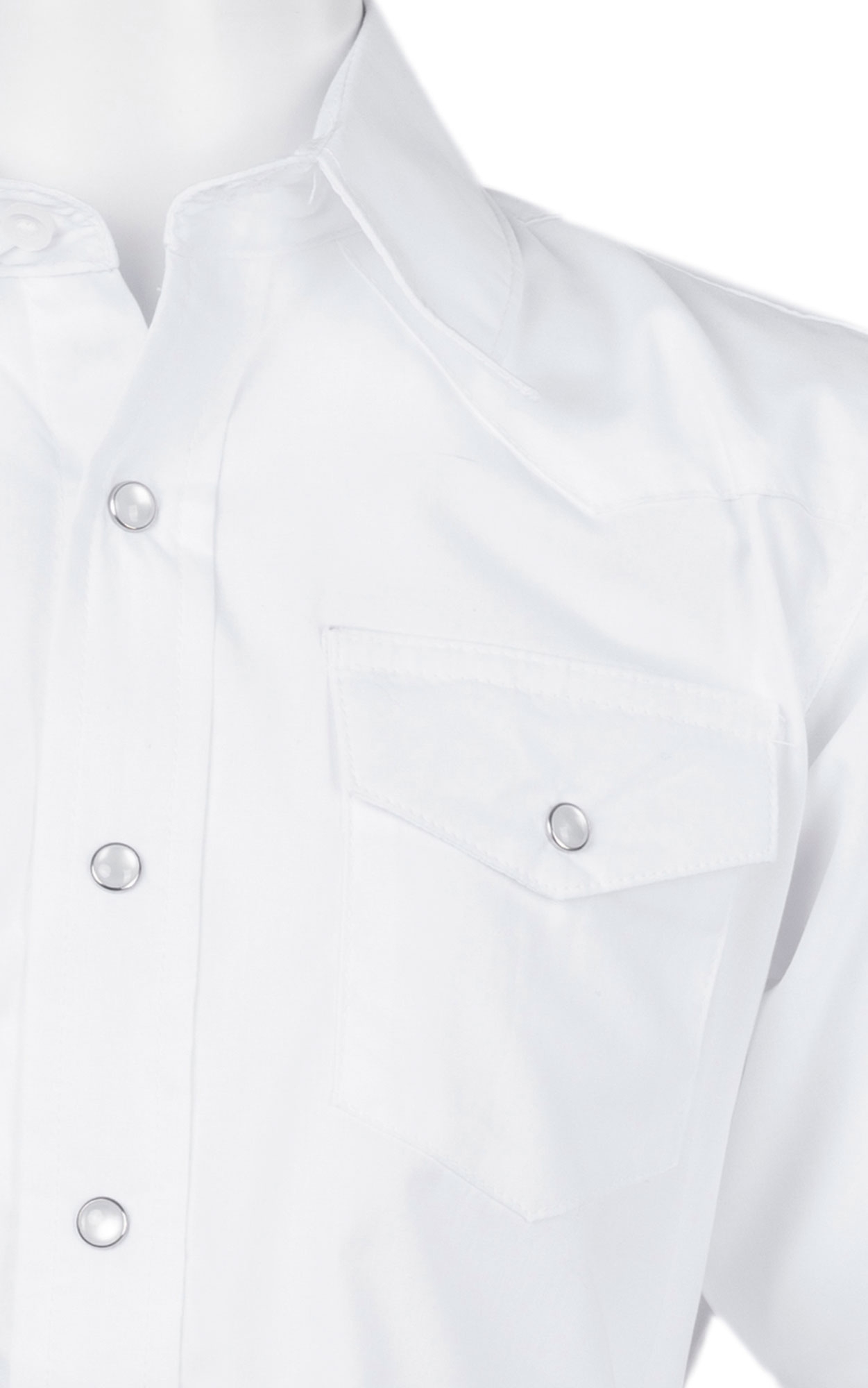 Wrangler Boys' White Long Sleeve Snap Western Shirt - Image 1