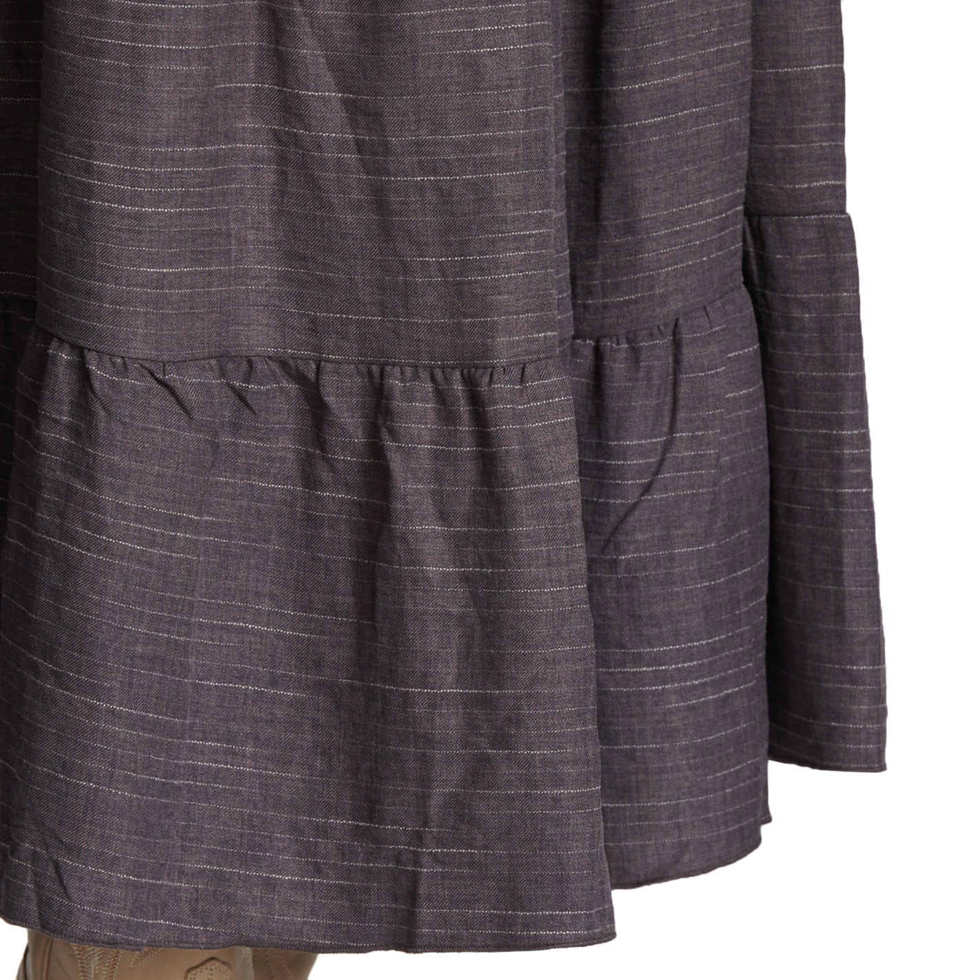 HYFVE Women's Charcoal Tiered Skirt - Image 1