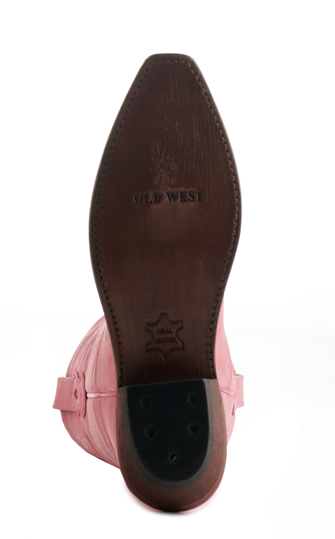 Old West Women's Bubblegum Pink Snip Toe Cowboy Boots - Image 1