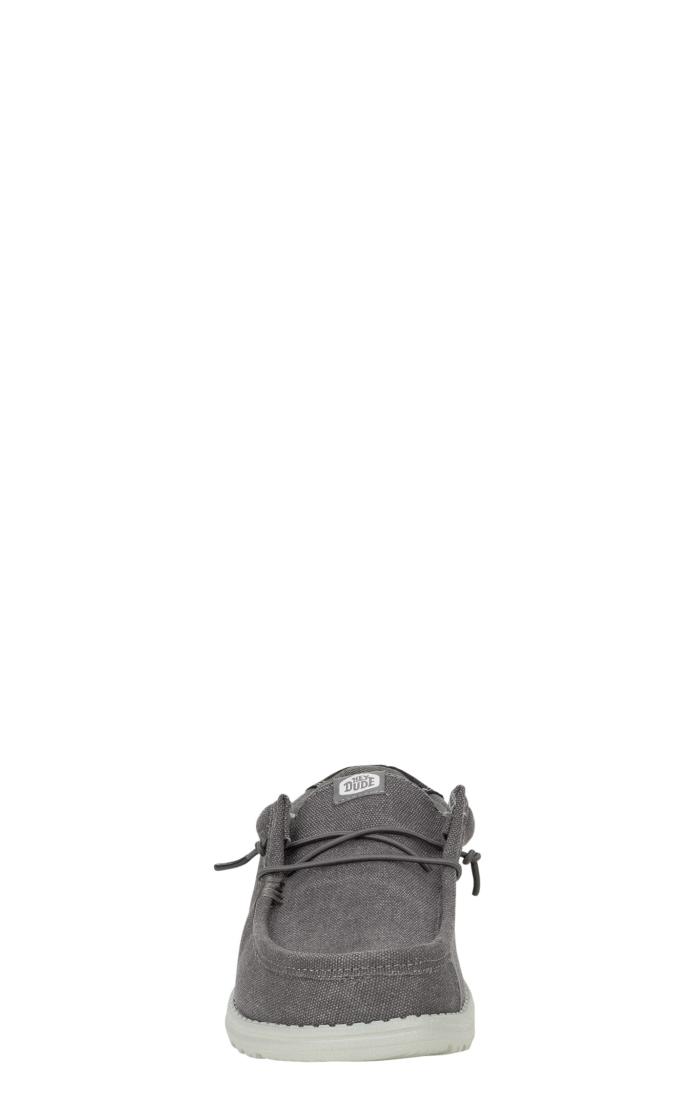 Hey Dude Men's Wally Granite Gray & Black Lace Up Moc Toe Casual Shoe - Image 1