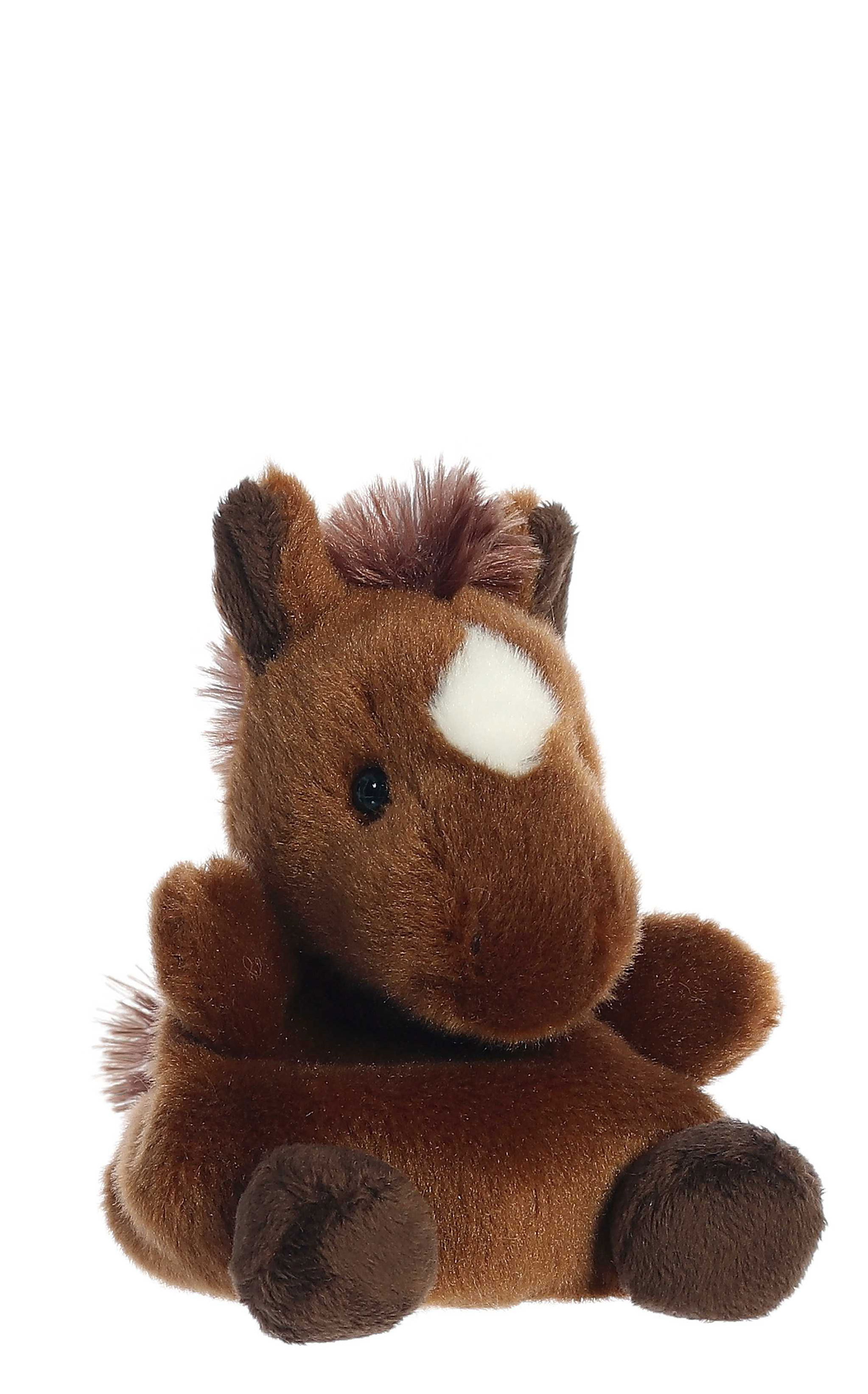 Aurora Palm Pal Truffle Brown Horse Stuffed Animal - Image 1