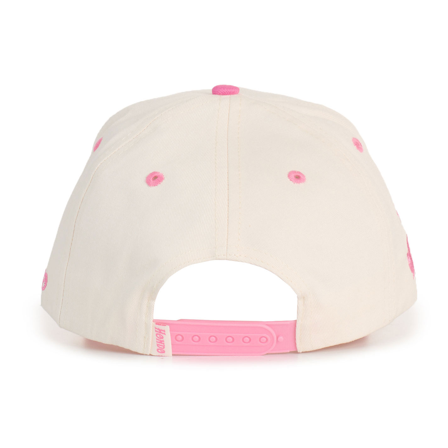 Hondo Women's Pink and Creme Yeehaw Embroidered Logo Curved Bill Cap - Image 1