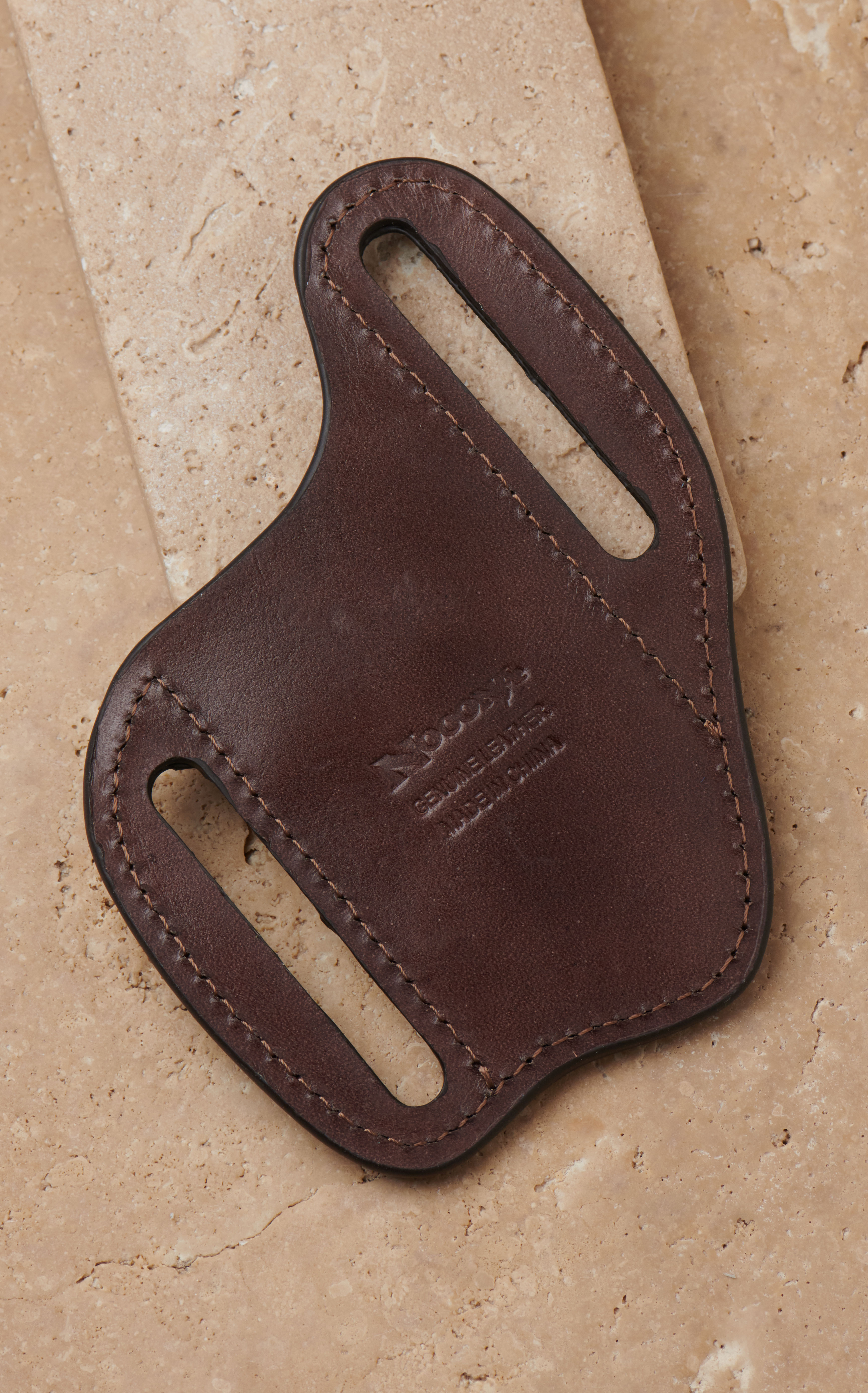 Nocona Brown Southwest Aztec Design Pancake Knife Sheath - Image 1