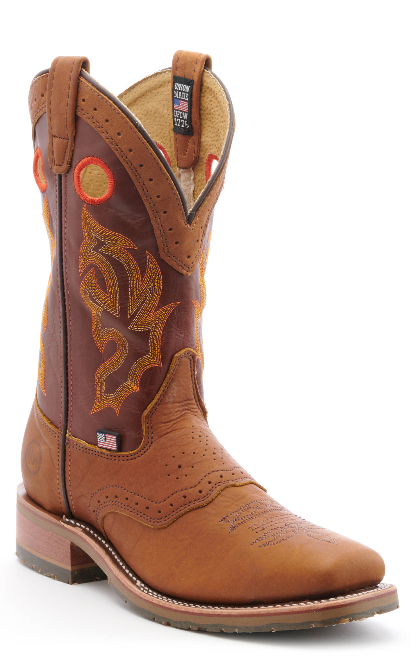 Double H Men's Mickey ICE Peanut Bison Wide Square Steel Toe Work Boot - Image 1