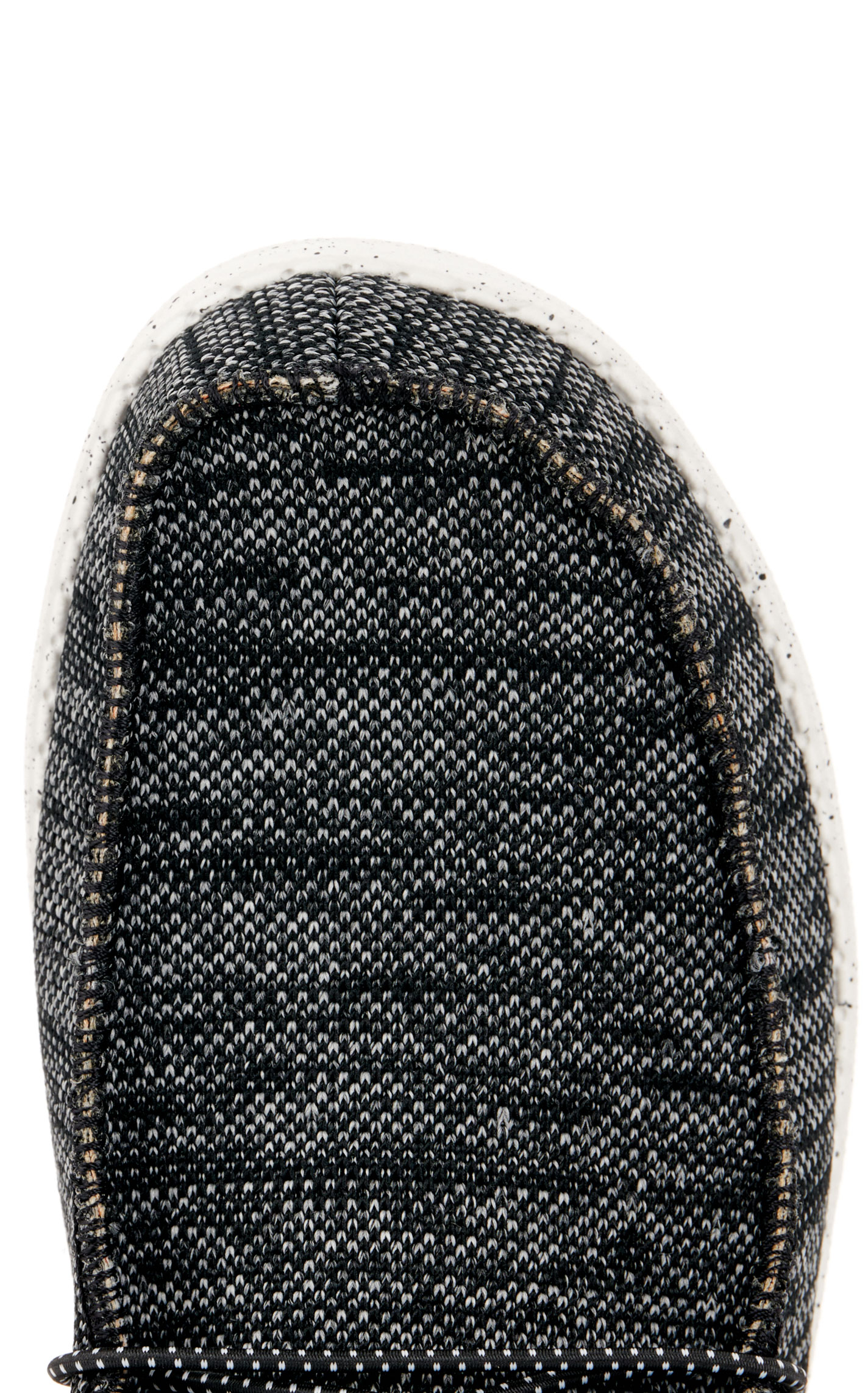 Hey Dude Men's Wally Sox Black and White Speckle Lace Up Casual Shoe - Image 1