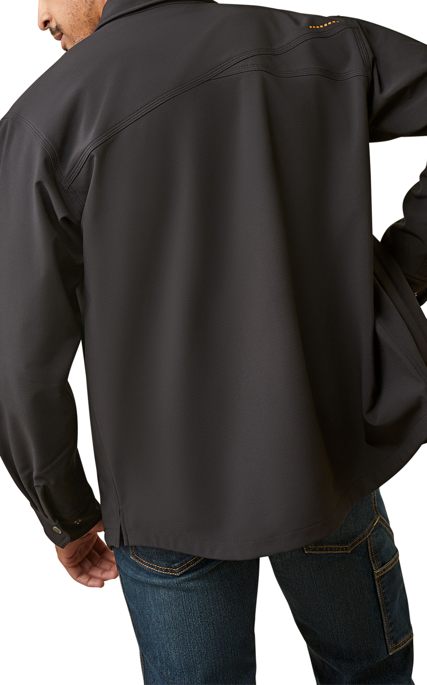 Ariat Men's Rebar Durastretch Utility Black Softshell Work Jacket - Image 1