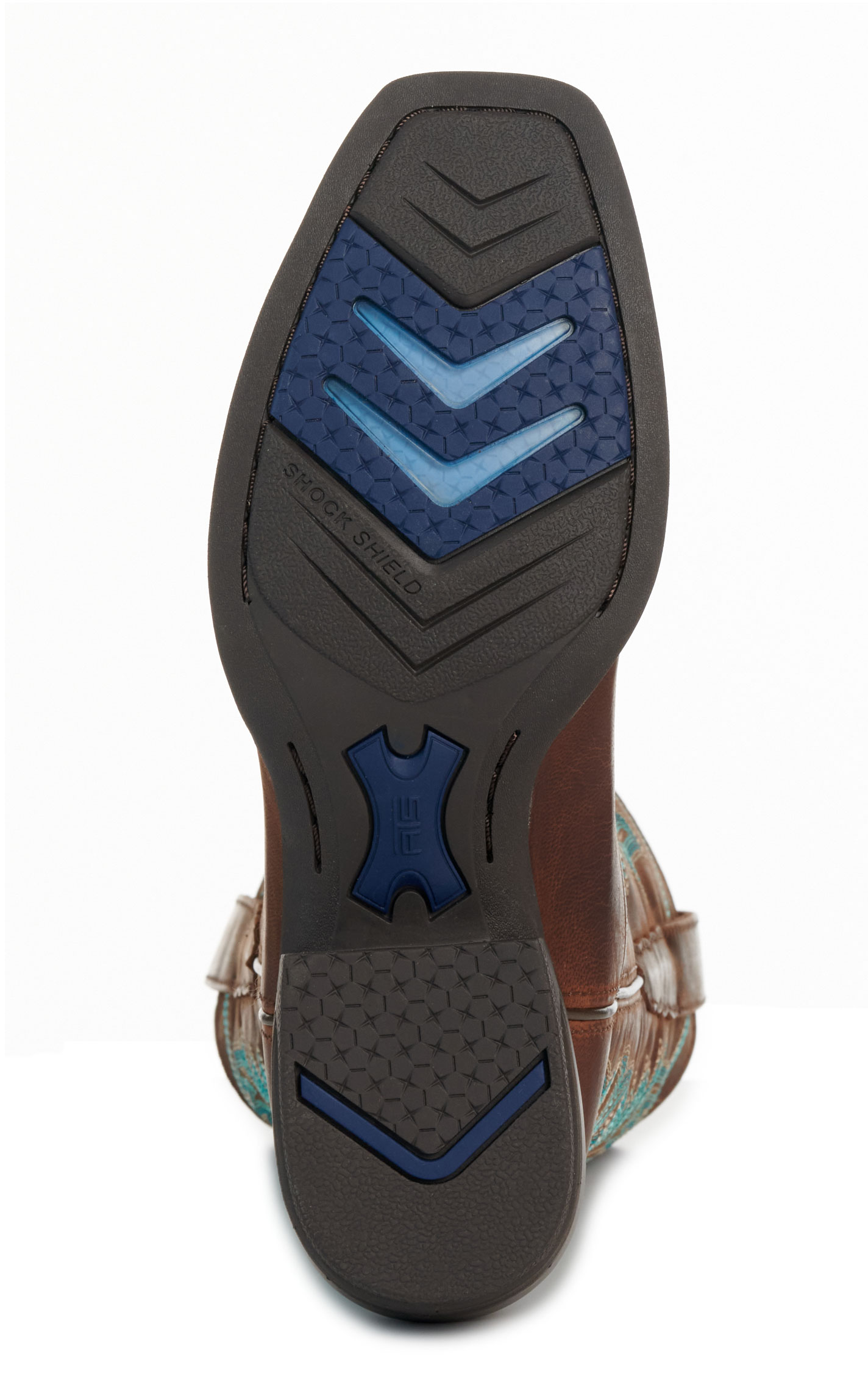 Ariat Women's Sassy Brown Shock Shield Narrow Cutter Toe Cowboy Boots - Image 1