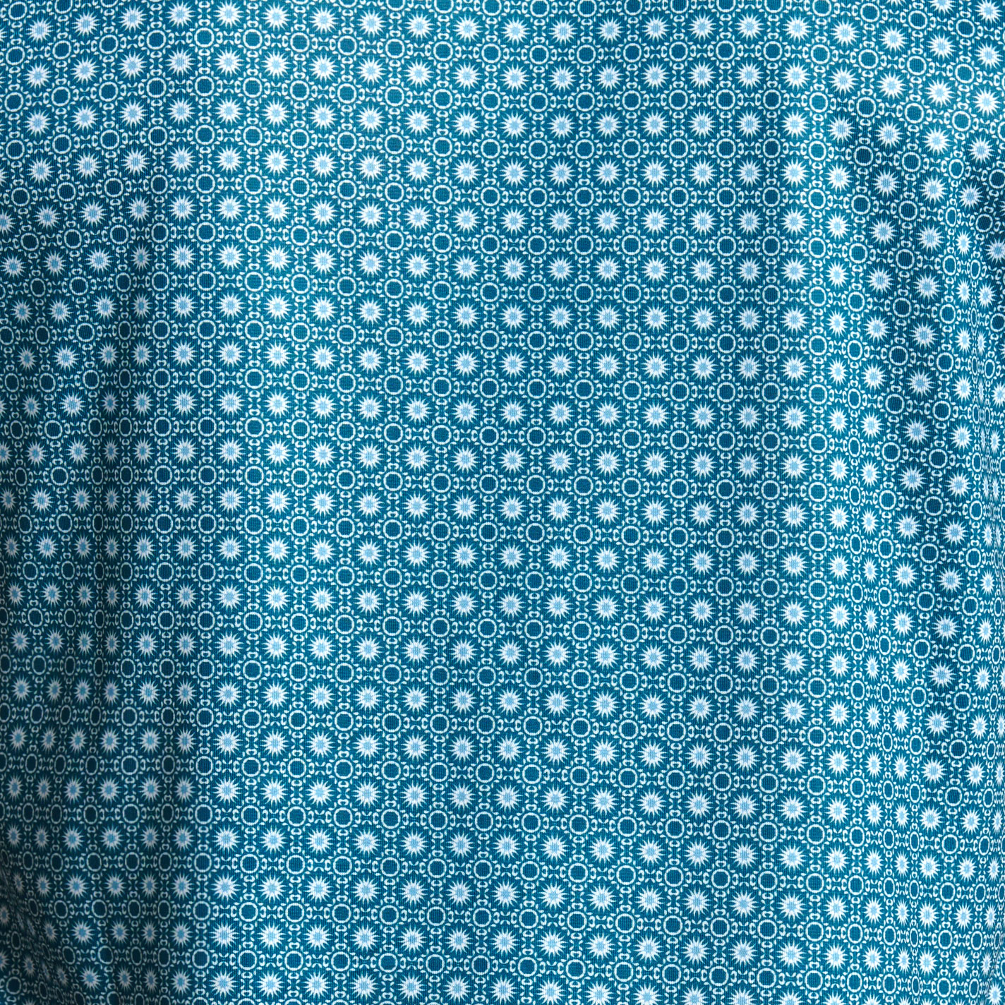 Ariat Men's Blue Geo Print Polo - Image 1