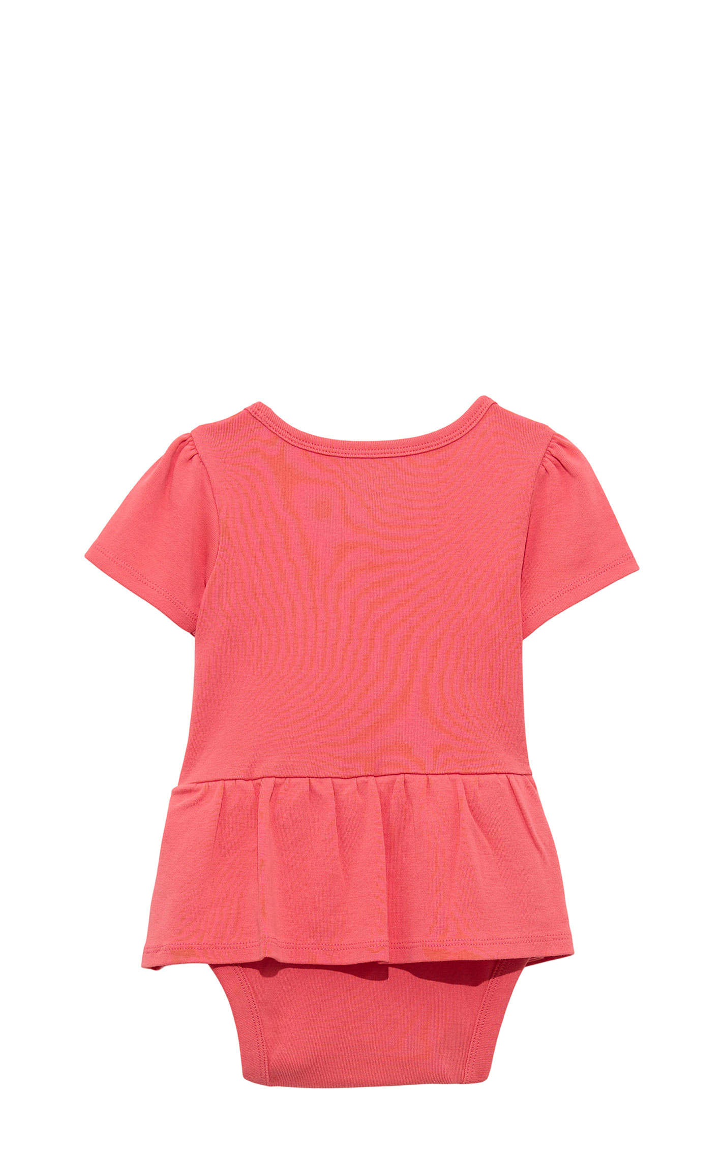Wrangler Infant Girl's Coral Cows Skirted Onesie  - Image 1