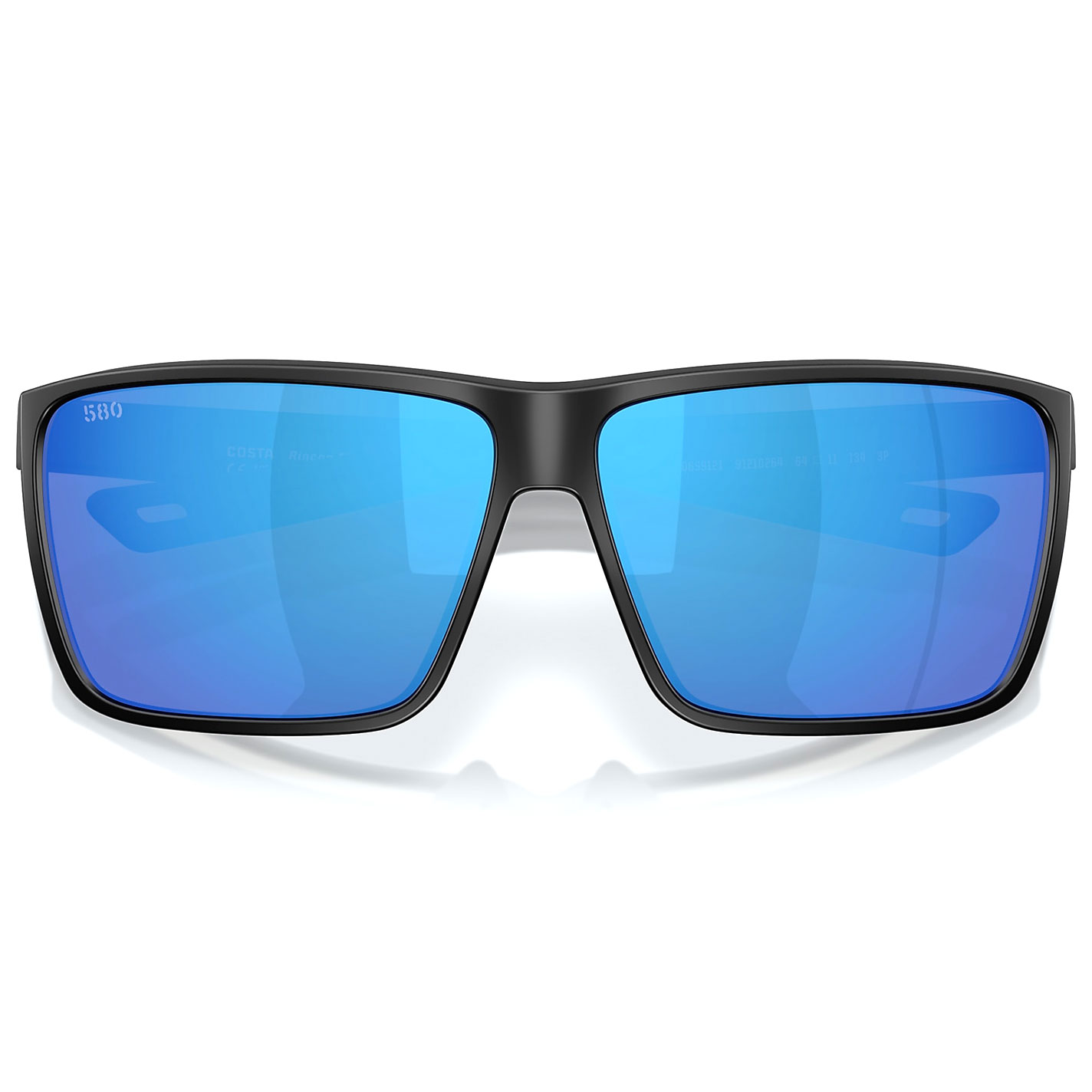 Costa Men's Black Frame Blue Mirror Polarized Sunglasses - Image 3