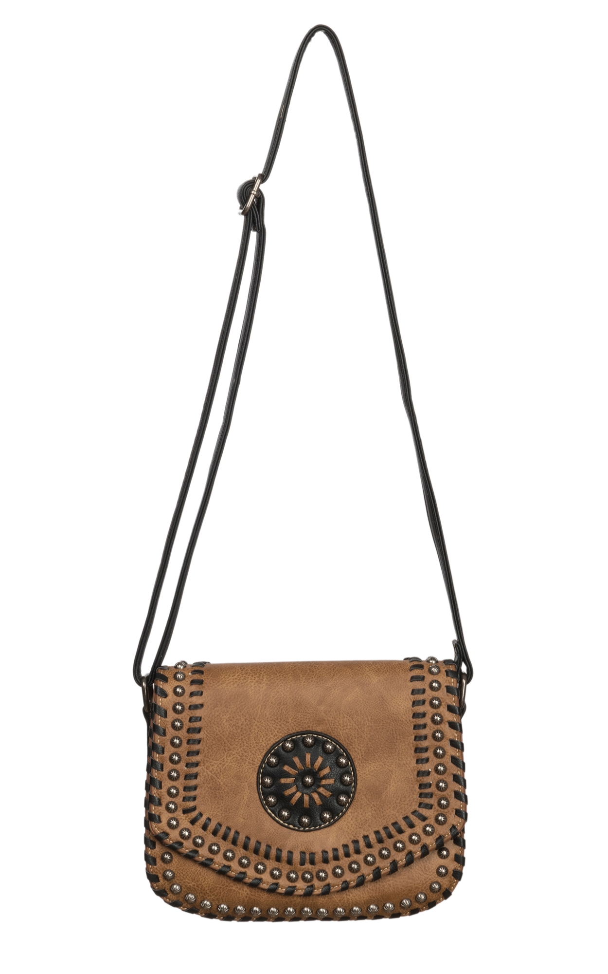 Blazin Roxx Women's Tan Vanessa Concealed Weapon Shoulder Bag - Image 1