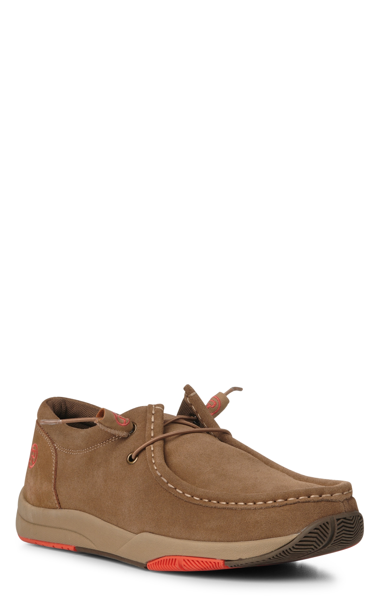 Roper Men's Clearcut Tan Suede Lace Up Chukka Casual Shoes - Image 1