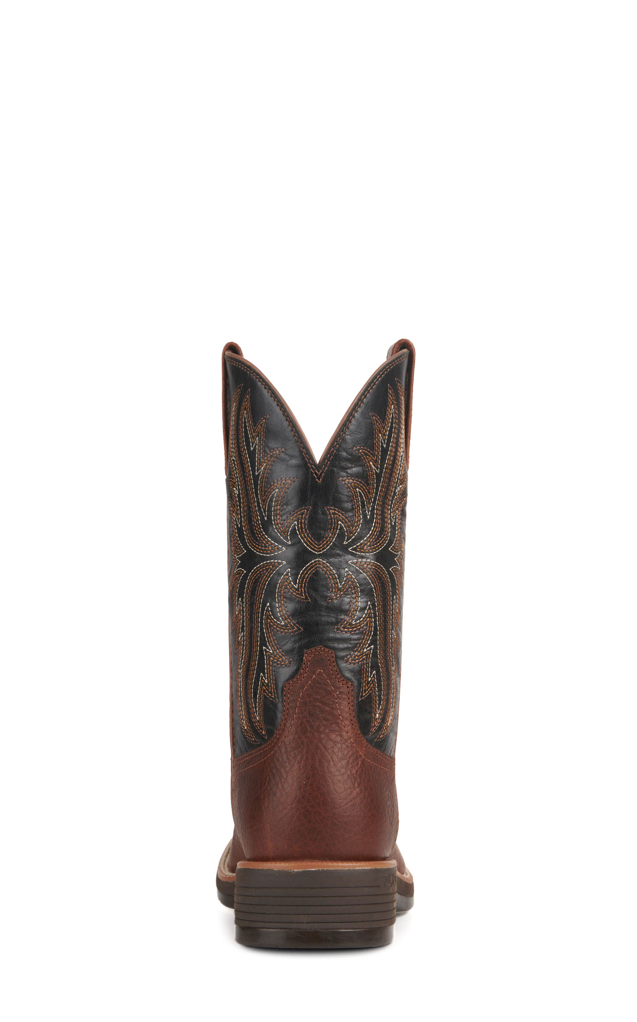 Ariat Men's Ridgeback Deepest Clay and Black Wide Square Toe Cowboy Boots - Image 1