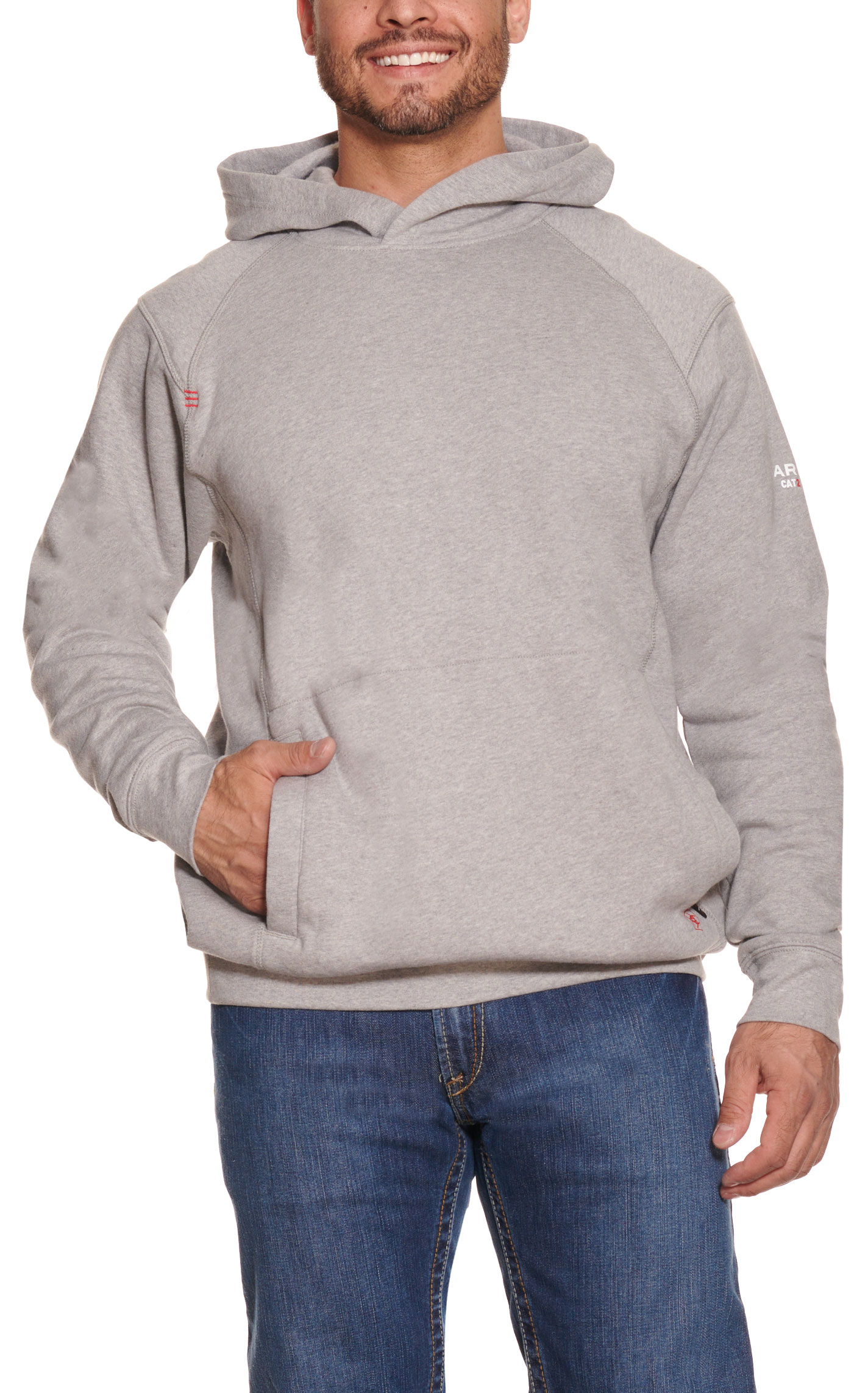 Ariat Men's Rev Silver Fox FR Hoodie - Image 1
