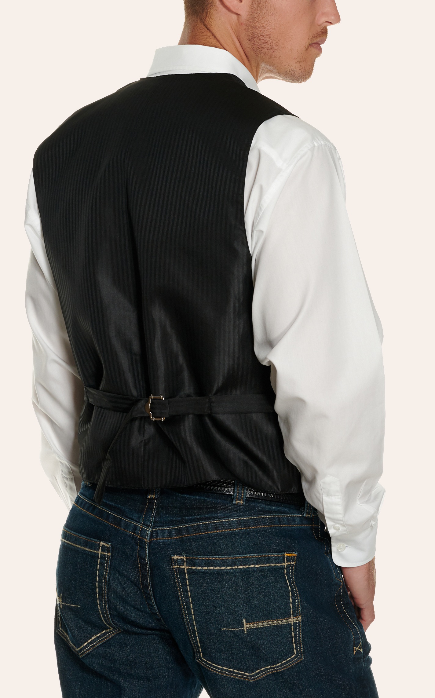 Scully Black on Black Paisley Vest - Image 1