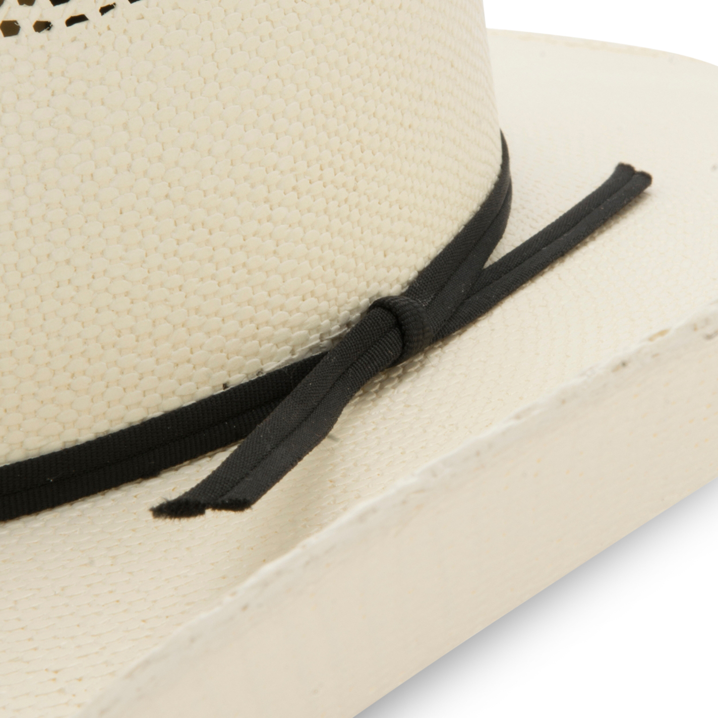 Cavender's 10X Natural Bangora Vented Crown Straw Cowboy Hat - Image 1