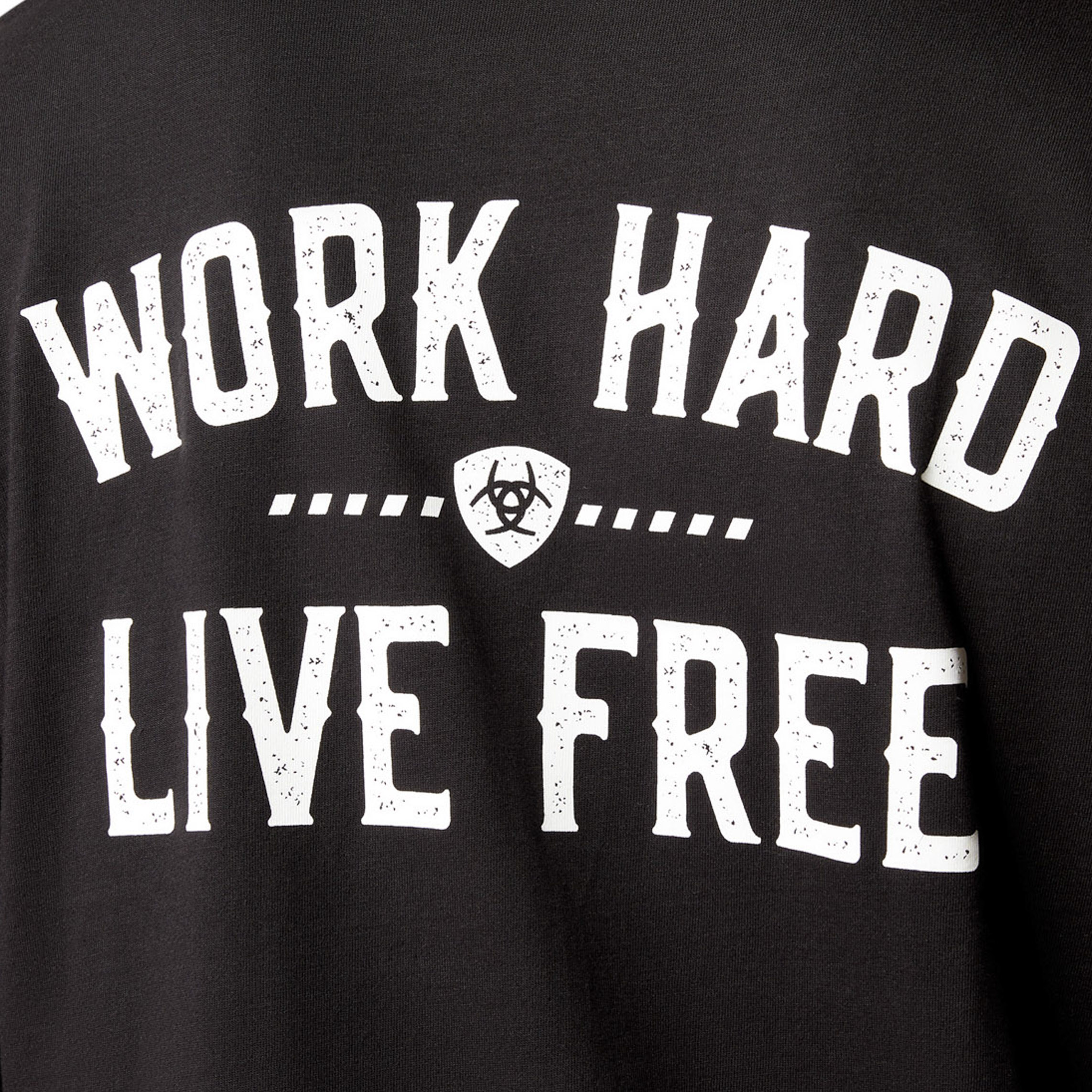 Ariat Rebar Men's Black Work Hard Logo Graphic Work T-Shirt - Image 1