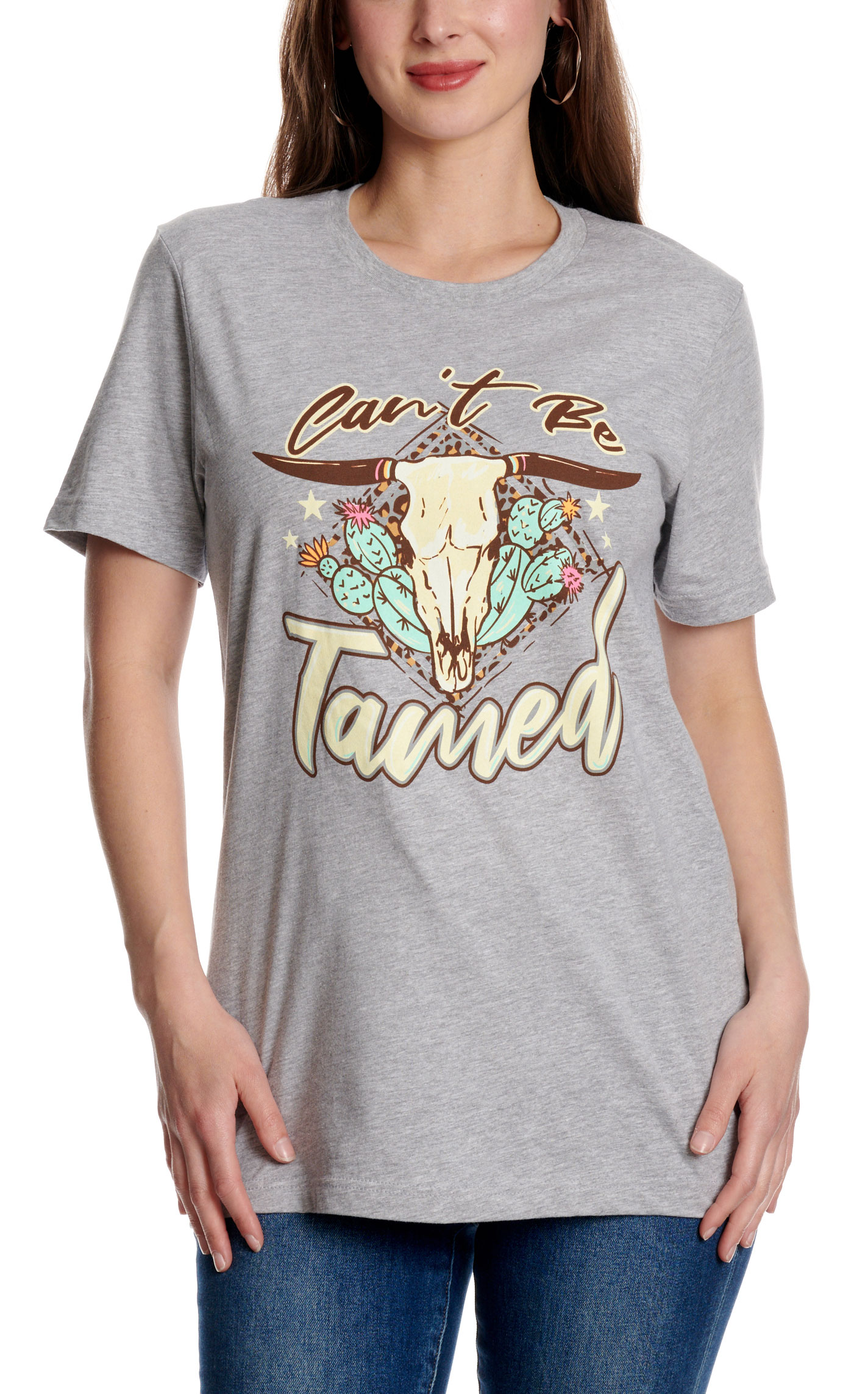 Lulu Mac Women's Tamed Athletic Heather Graphic T-Shirt - Image 3