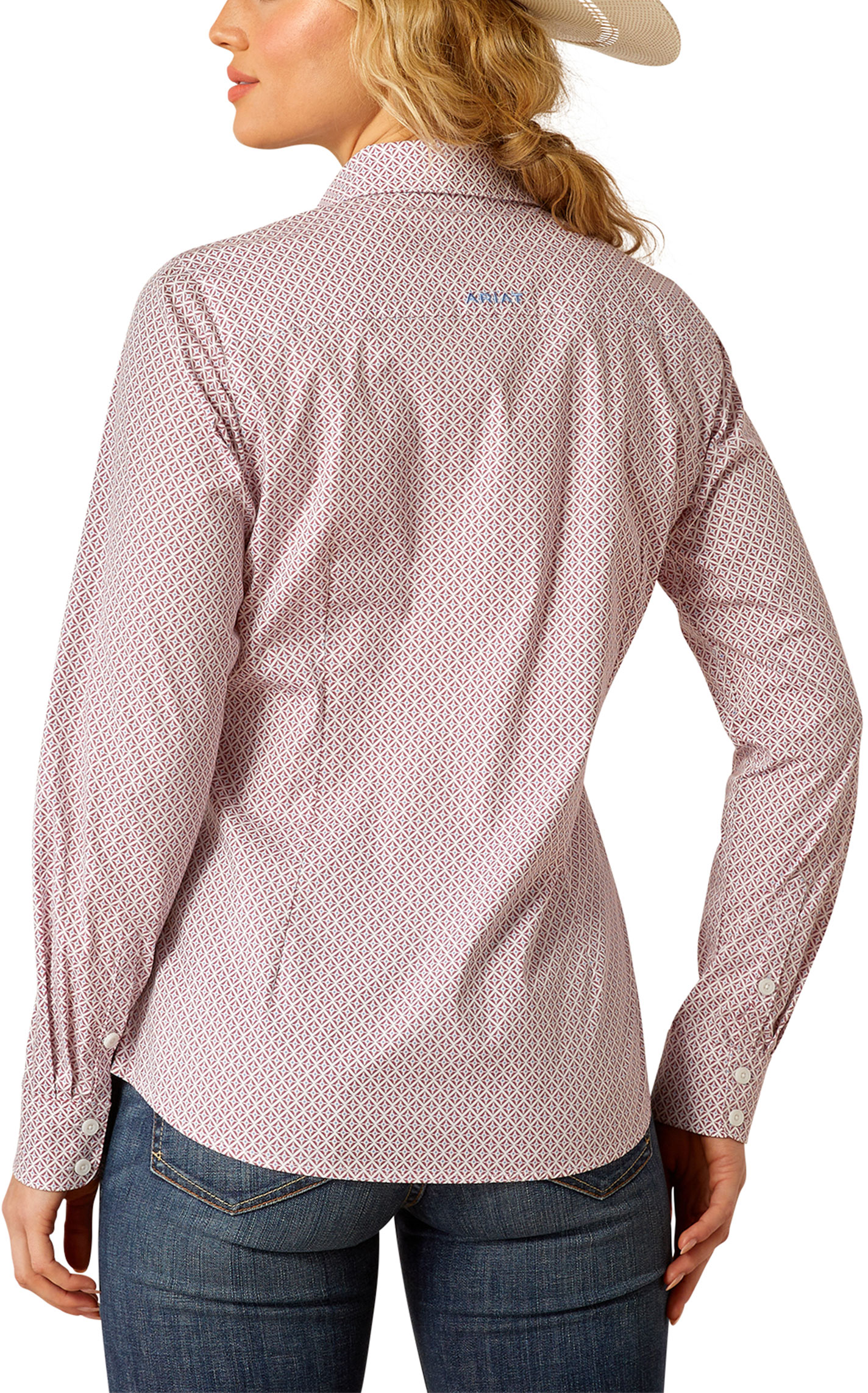 Ariat Women's Cranberry Geo Print Kirby Finleigh Western Shirt - Image 1