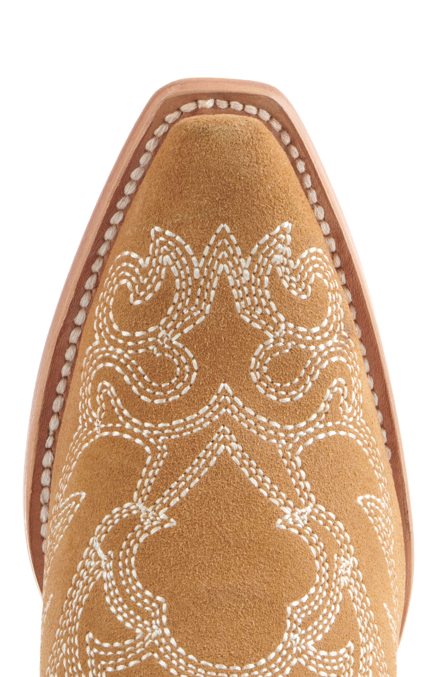Corral Girls' Camel Suede Snip Toe Cowboy Boots - Image 1