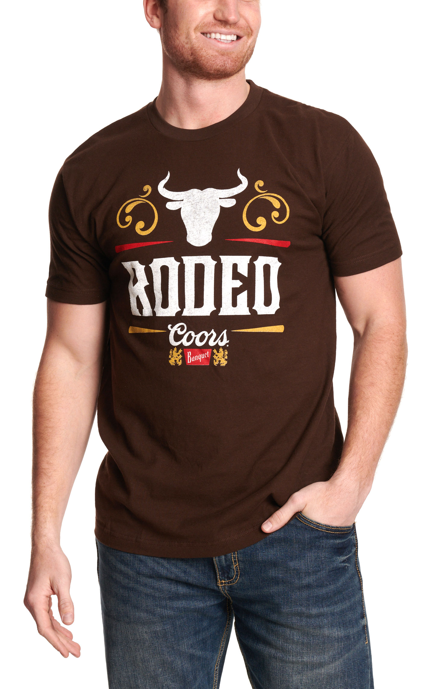 Brew City Men's Chocolate Rodeo Coors T-Shirt - Image 1