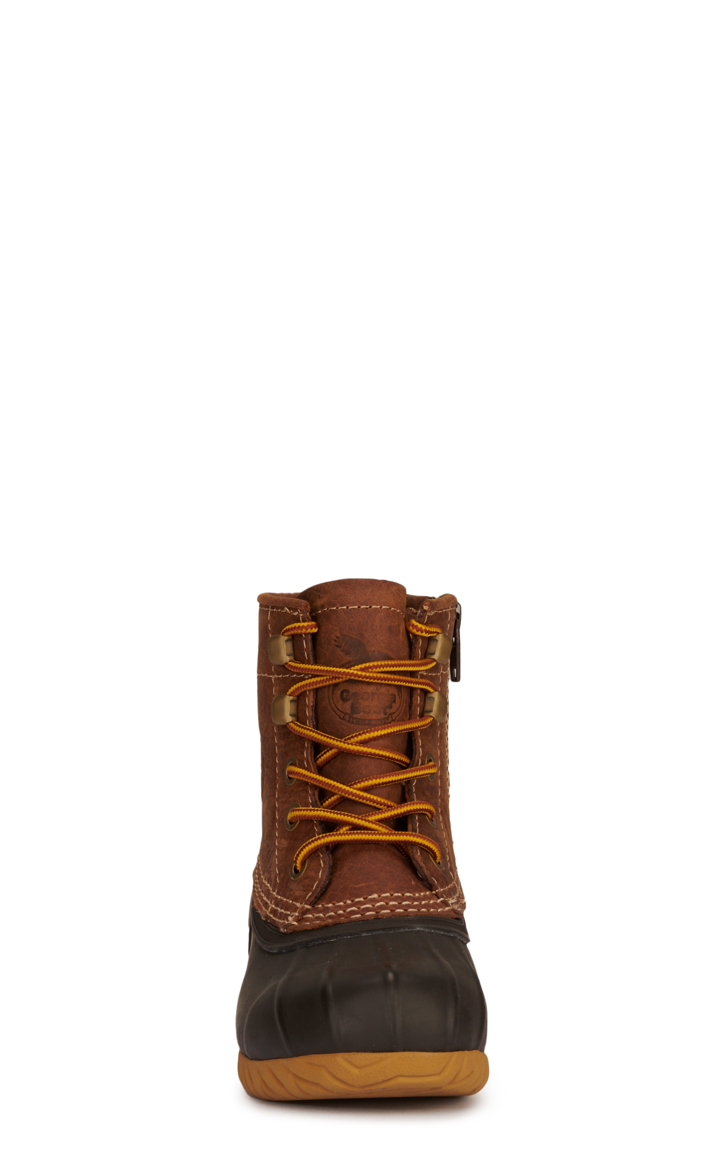Georgia Youth Marshland Chocolate Brown and Tan Round Toe Lace Up Duck Boots - Image 1