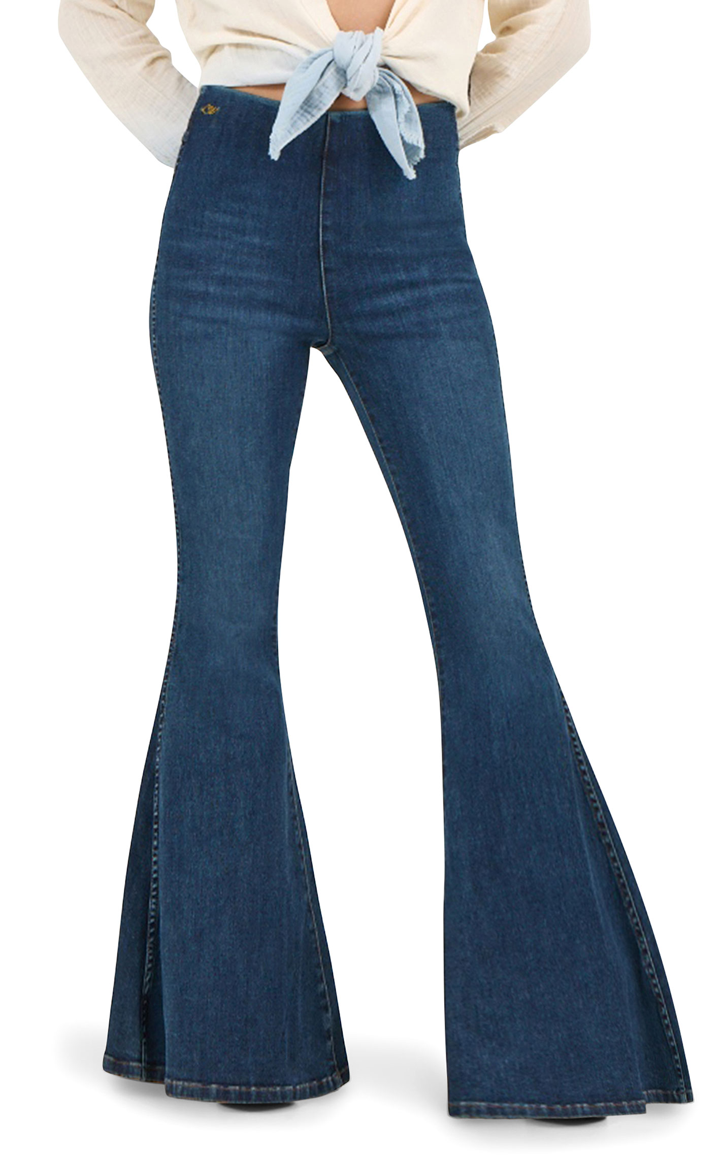 Wrangler X Lainey Wilson Women's Pull-On Bell Bottom Jeans - Image 1
