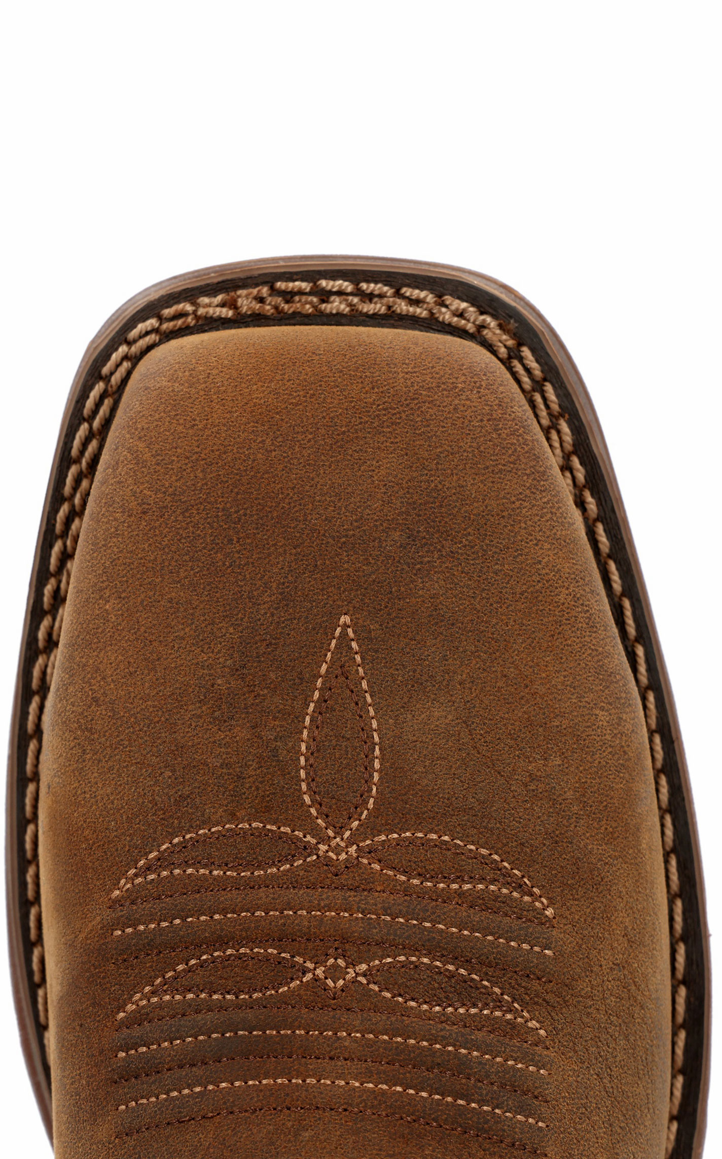 Durango Men’s Coffee & Orange Workin’ Rebel Wide Square Steel Toe Work Boots - Image 1