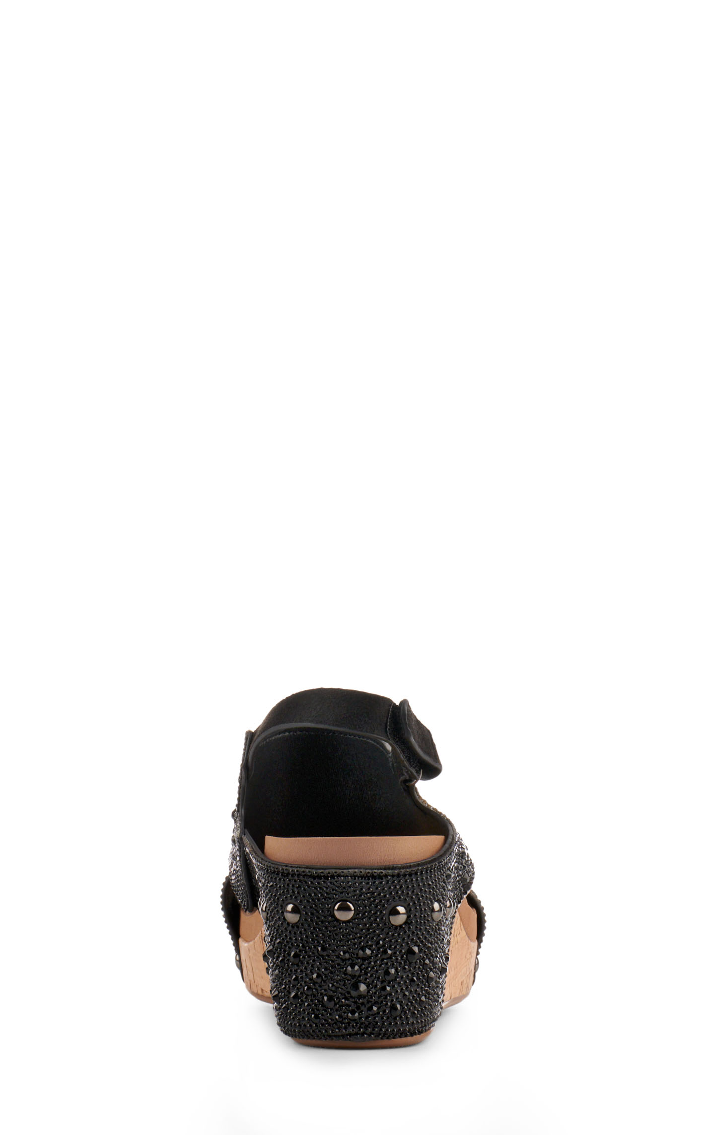 Corkys Women's Ashley Black Bling Peep Toe Wedge Sandal - Image 1