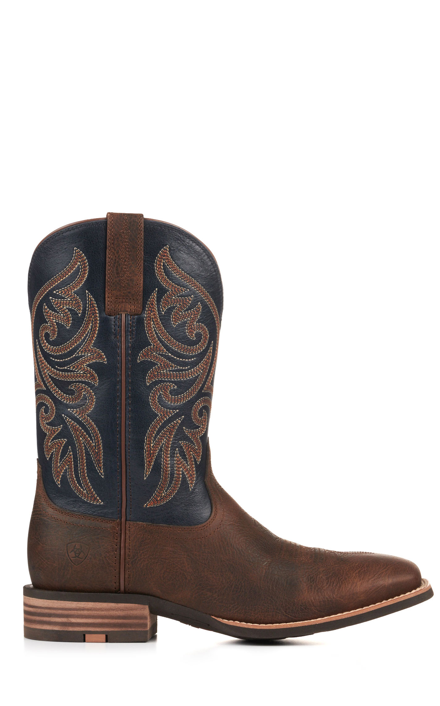 Ariat Men's Slingshot Rowdy Brown and Blue SmatLite Wide Square Toe Cowboy Boots - Image 1