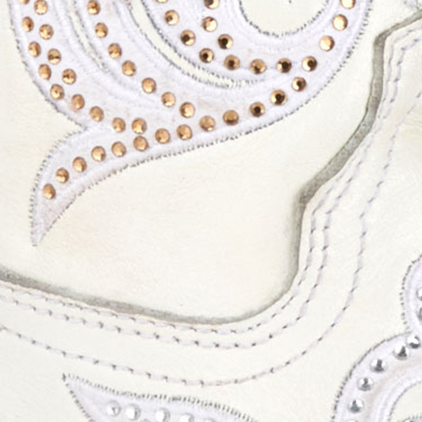 Corral Women's White with Embroidery & Crystals Snip Toe Cowboy Boots - Image 1
