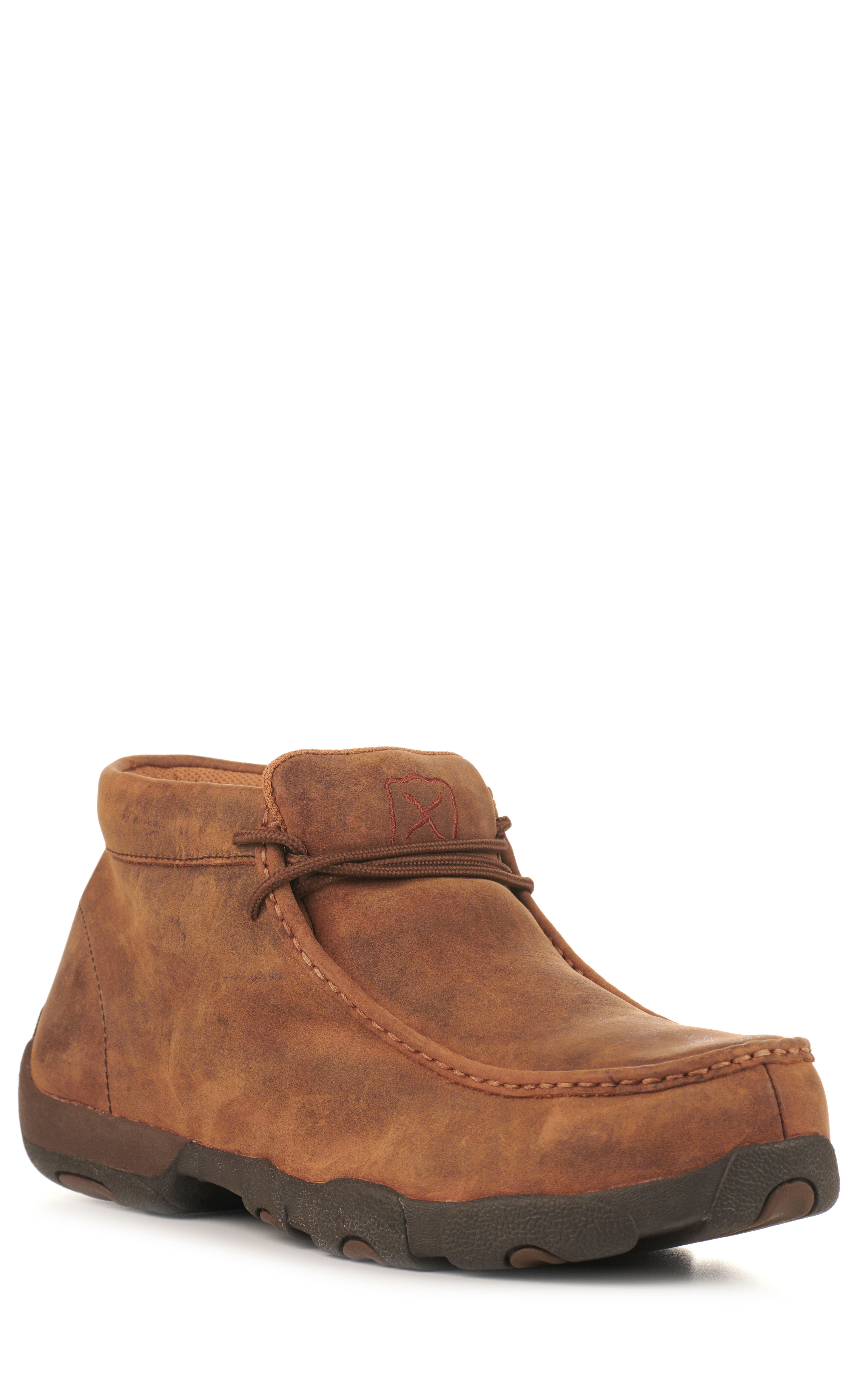 Twisted X Men's Brown MetGuard Round Moc Steel Toe Lace Up Work Shoe - Image 1