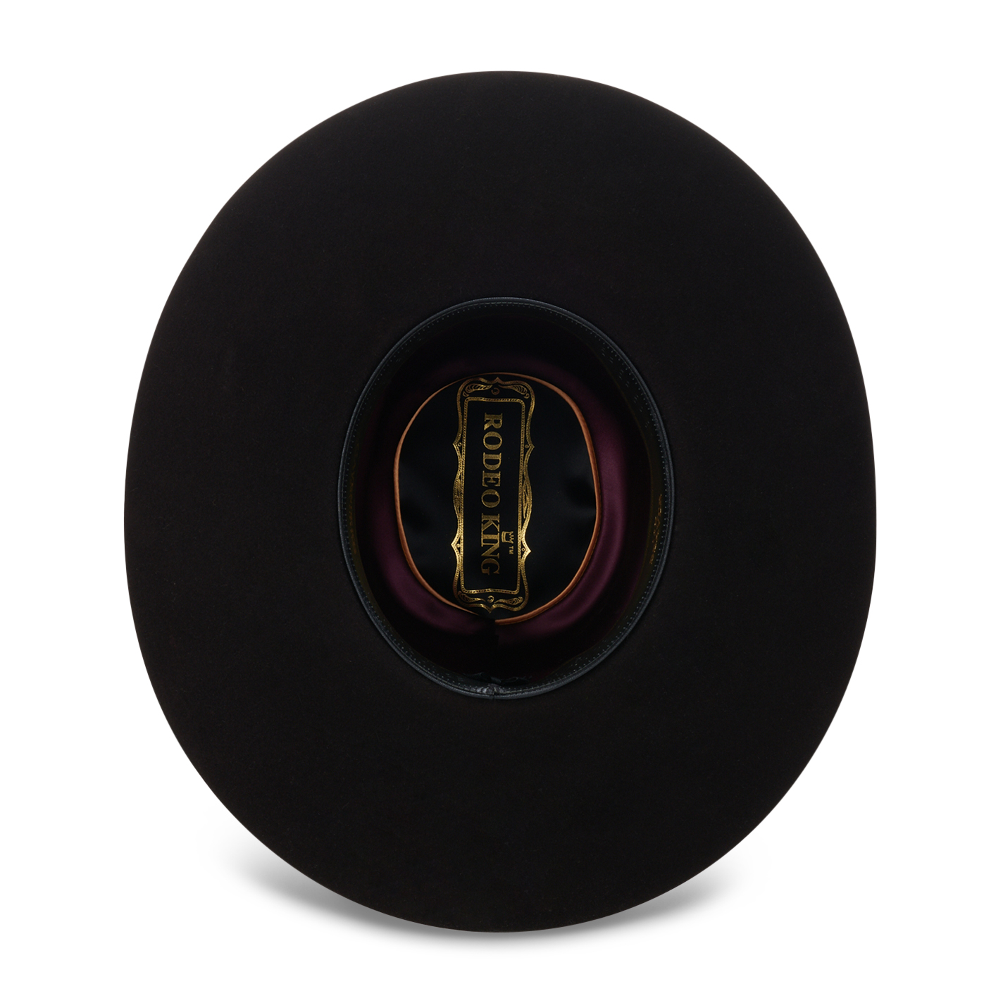 Rodeo King 15X Black Cherry Open Crown Felt Hat - Image 1