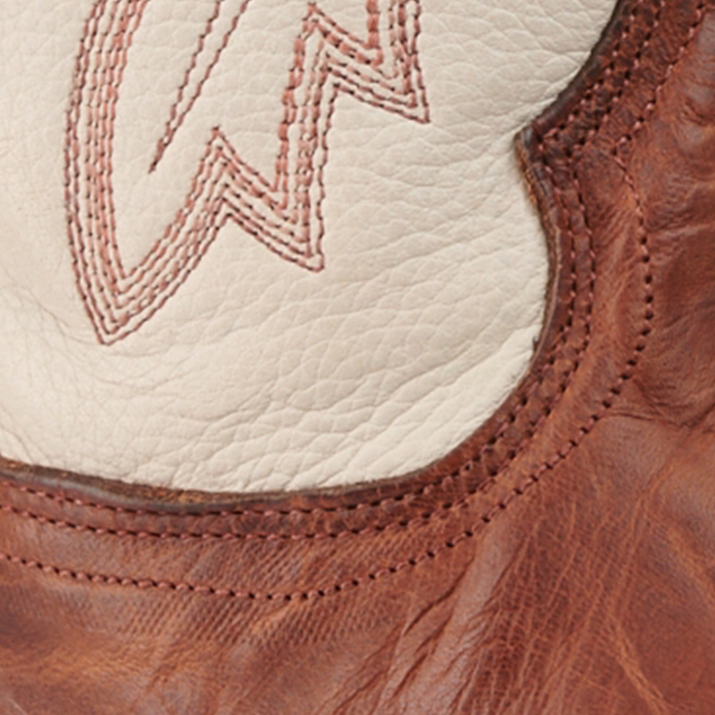 Tony Lama Men's Antonio TLX Performance Brown and Bone Wide Square Toe Cowboy Boots - Image 1