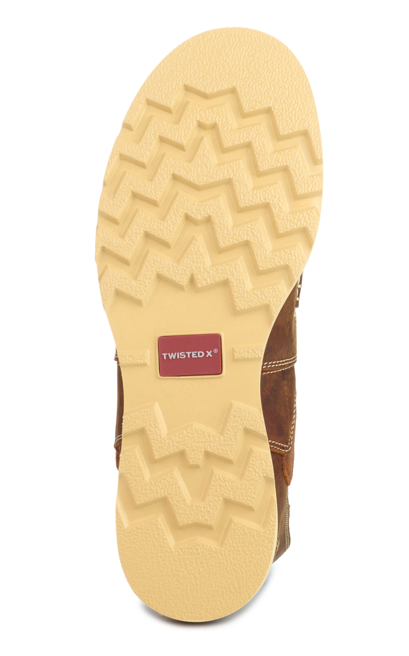 Twisted X Men's Oiled Saddle Brown Moc Toe Chelsea Wedge Shoe - Image 1