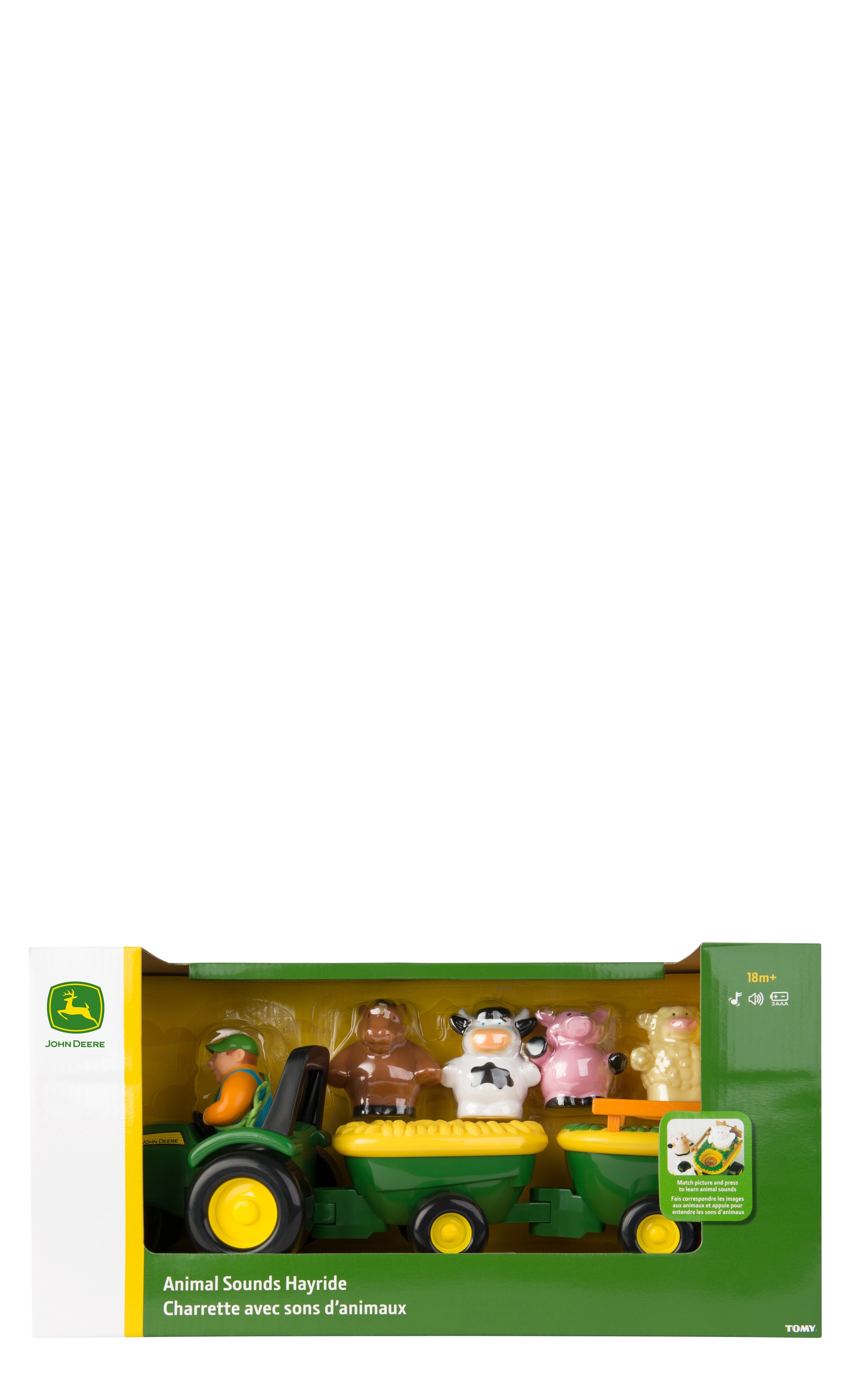 John Deere Animal Sounds Hay Ride Toy Set - Image 1