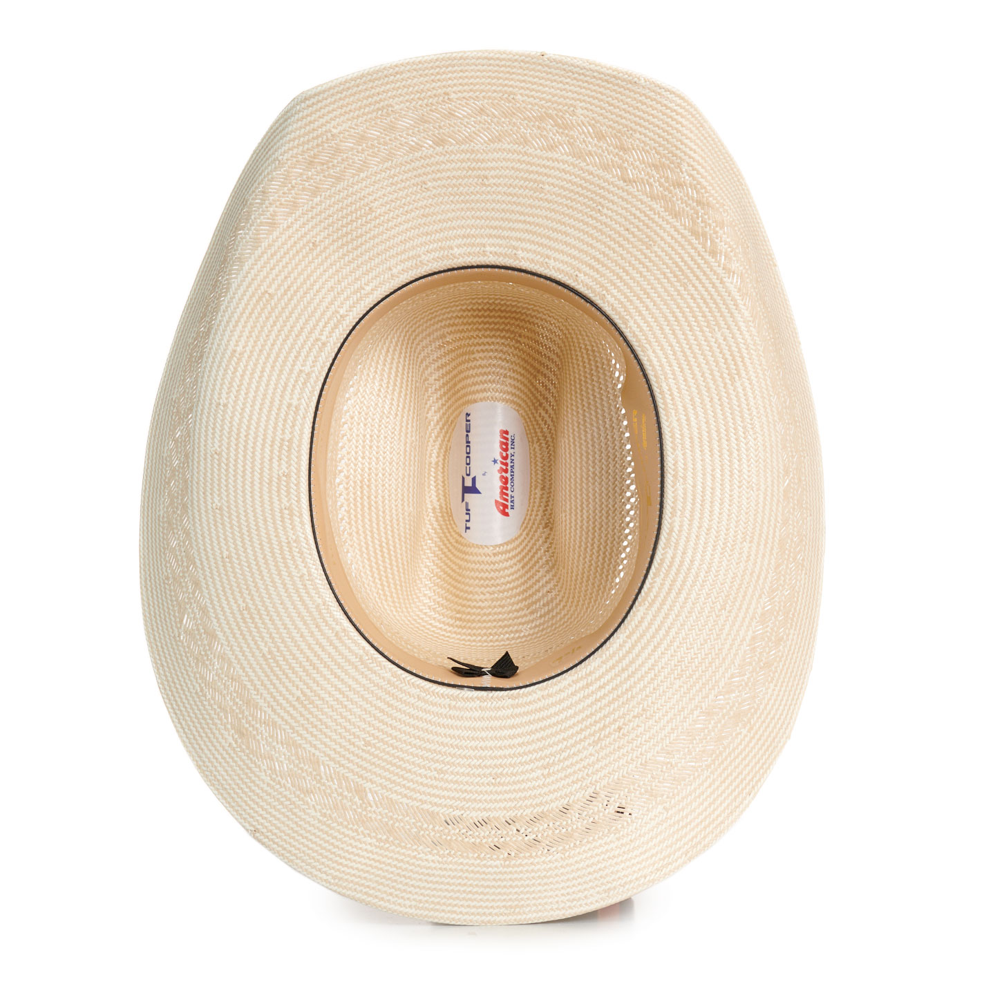 American Hat Tuff Cooper Rancher Natural & Sand Straw Cowboy Hat - Image 1