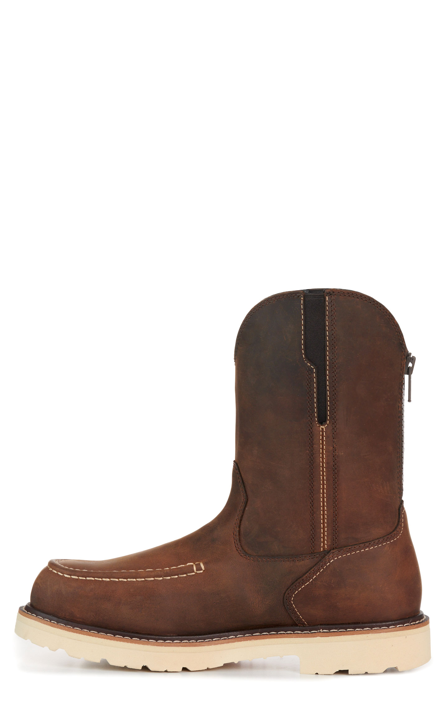 Ariat Men's Distressed Brown Rebar Composite Toe Work Boots - Image 1