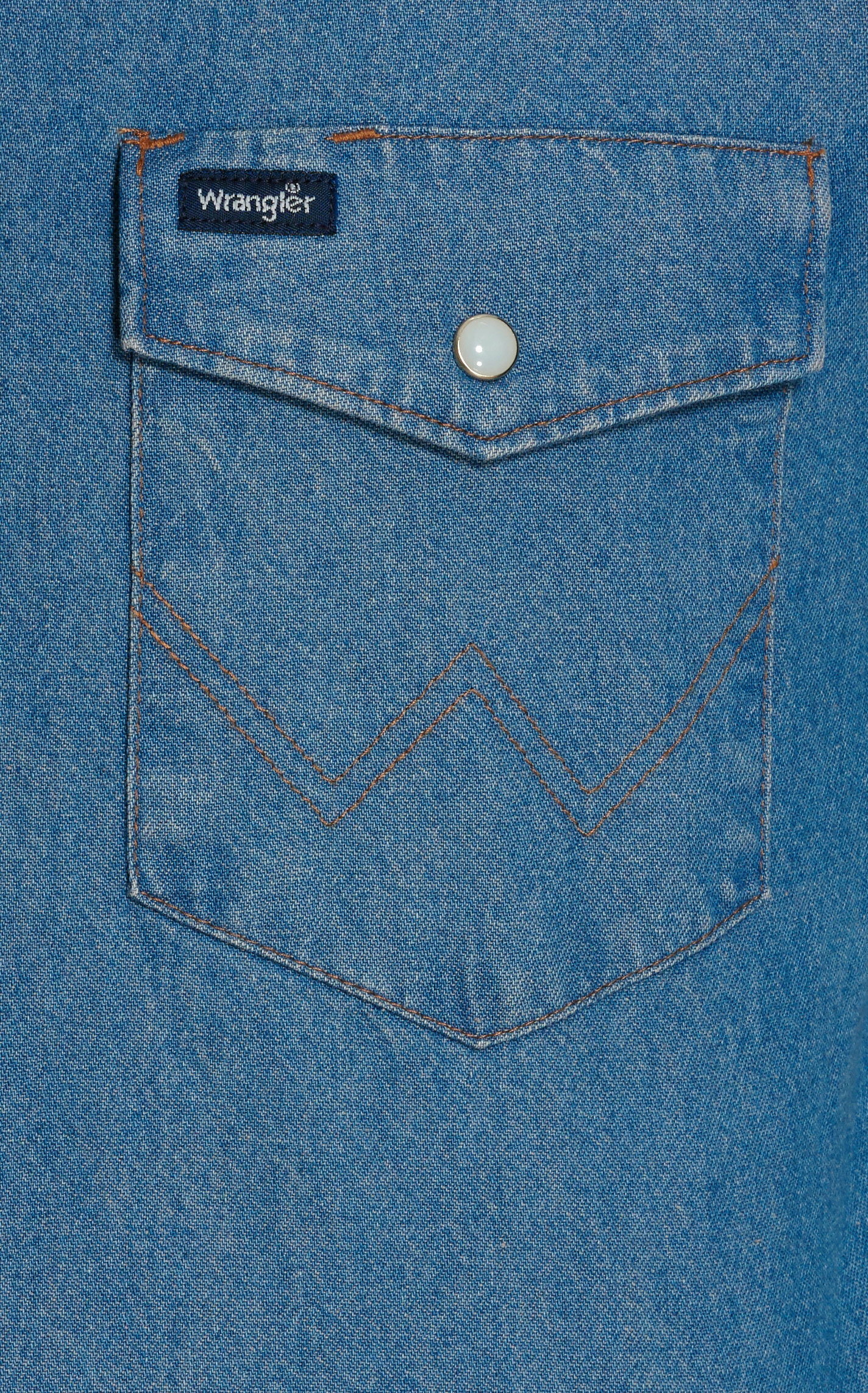 Wrangler Men's Denim Long Sleeve Workshirt - Big & Tall - Image 1