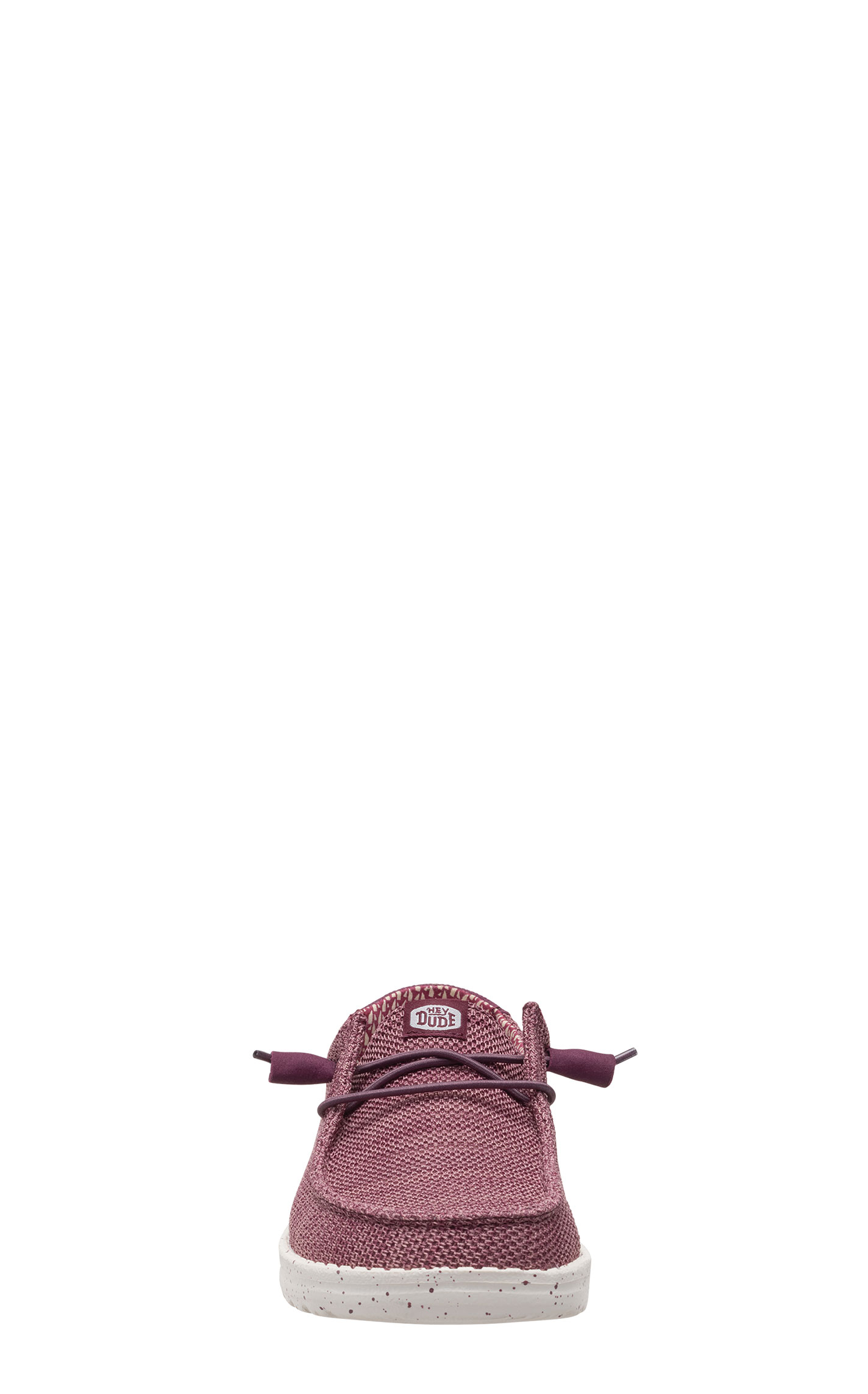 Hey Dude Women's Wendy Stretch Sox Burgundy Moc Toe Shoes - Image 1