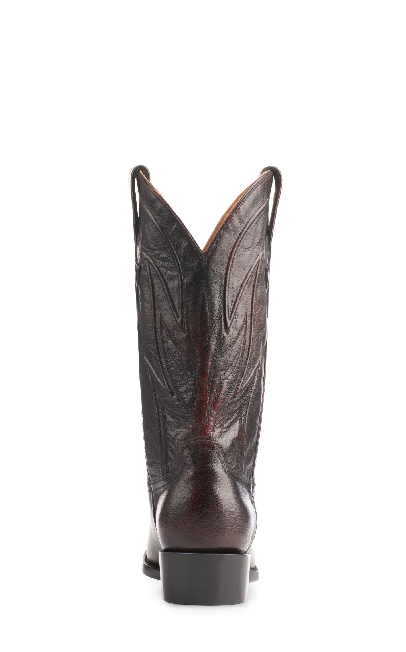 JRC & Sons Men's Creed Brush Off Goat Round Toe Cowboy Boot in Black Cherry - Image 1