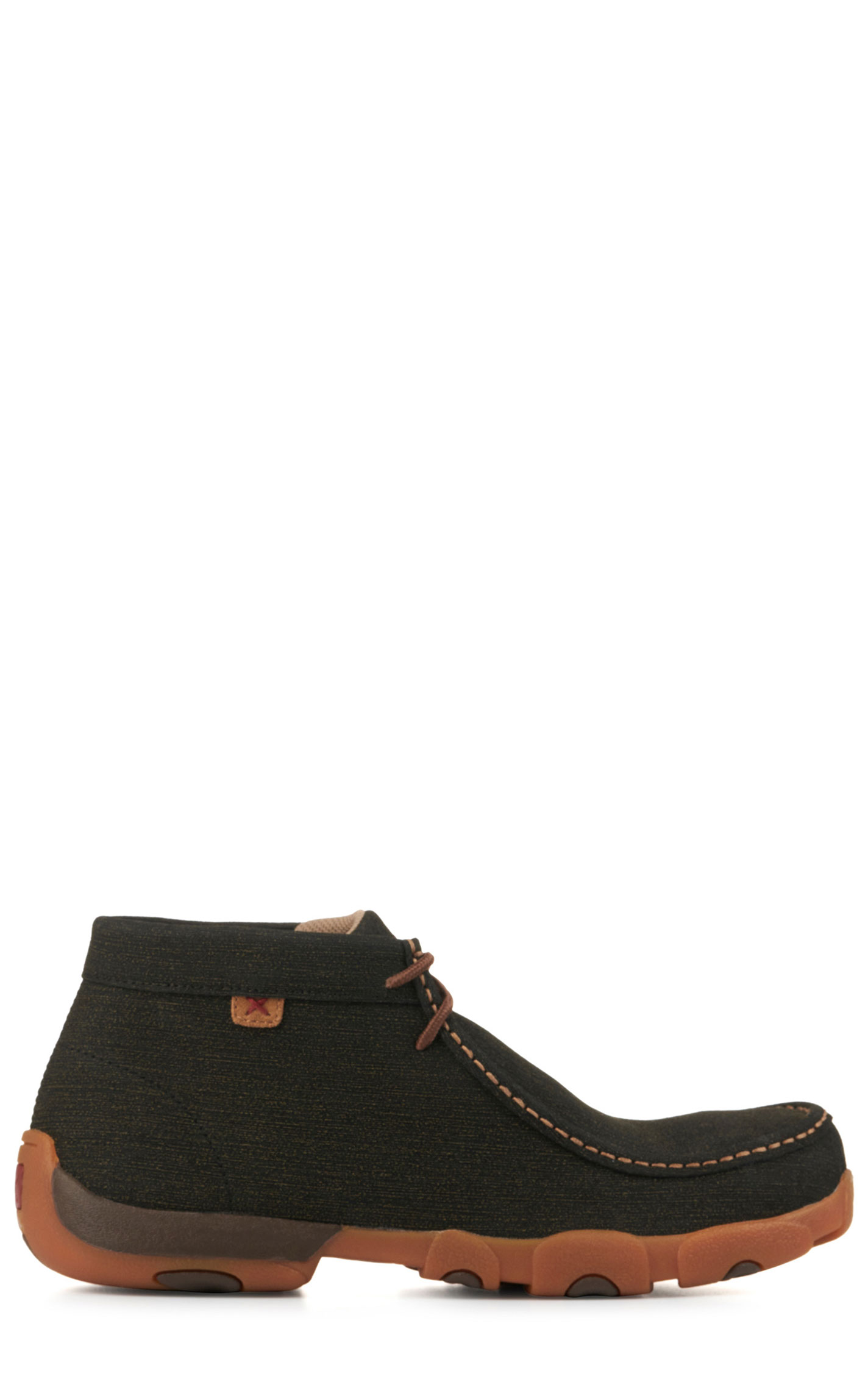 Twisted X Men's Charcoal Round Steel Toe Chuckka Driving Moc Work Shoe - Image 1