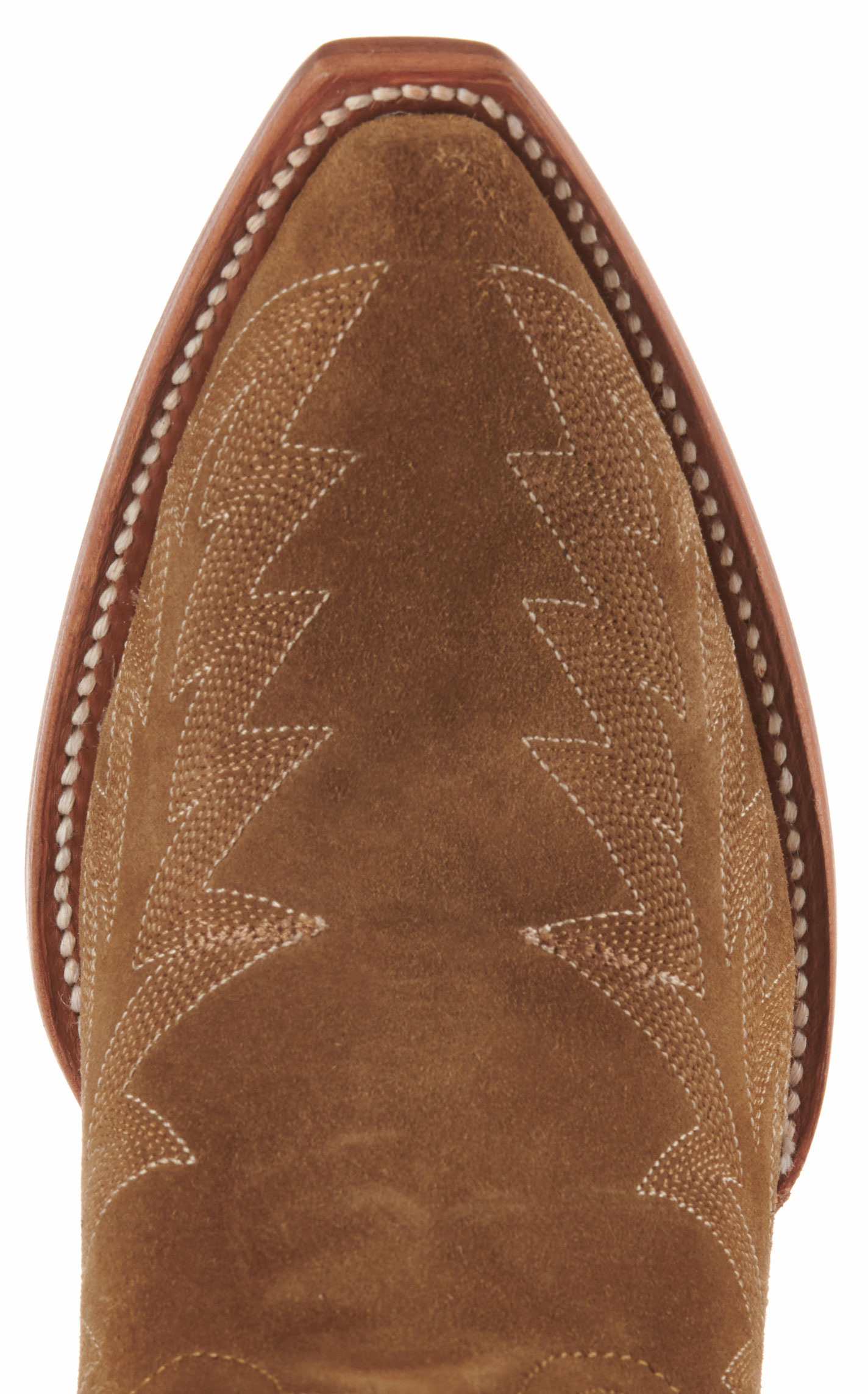 Cavender's Women's Sand Suede Snip Toe Cowboy Boots - Image 1